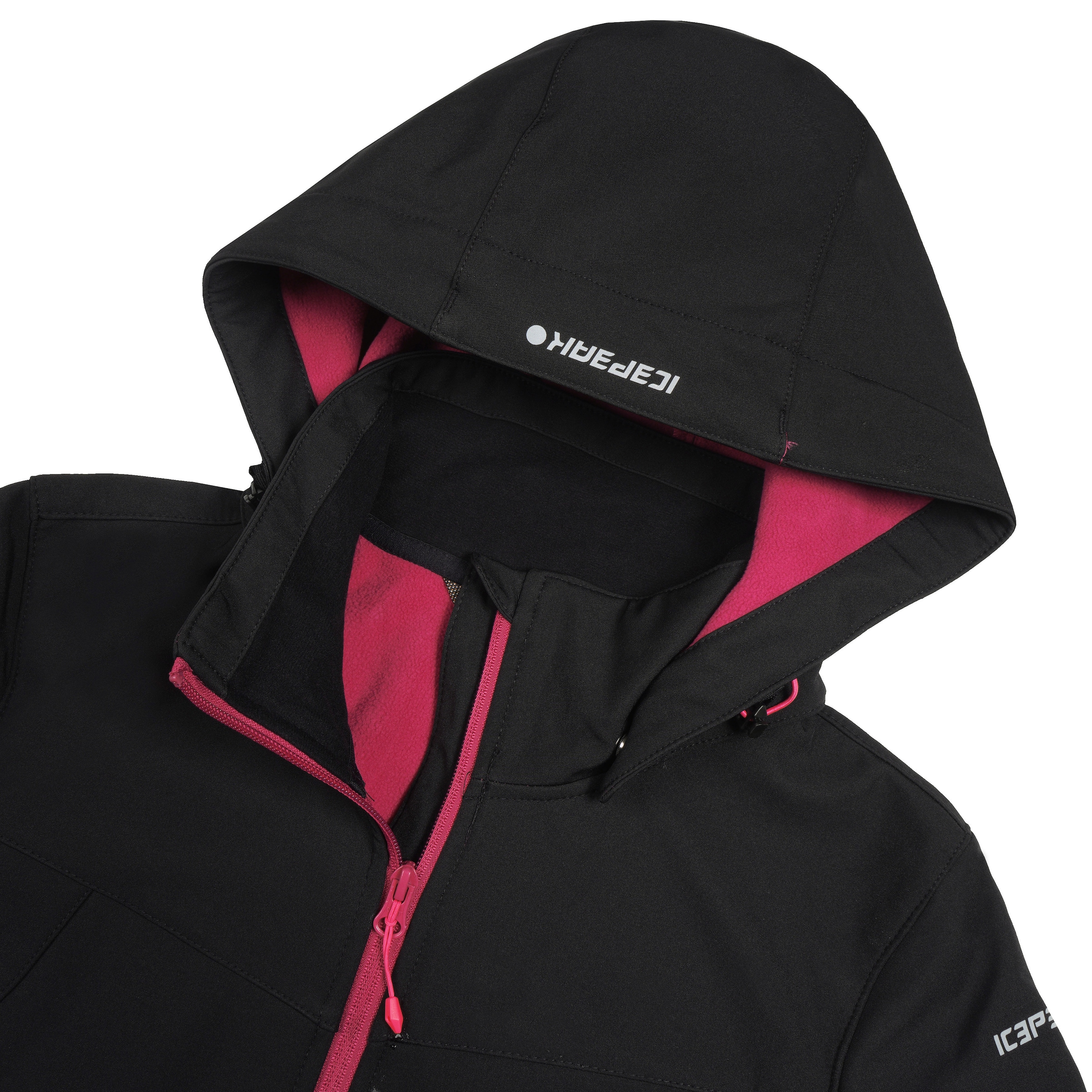 Icepeak Softshelljacke »D SOFTSHELLJACKE BRENHAM«, mit Kapuze, mit hohem Stehkragen