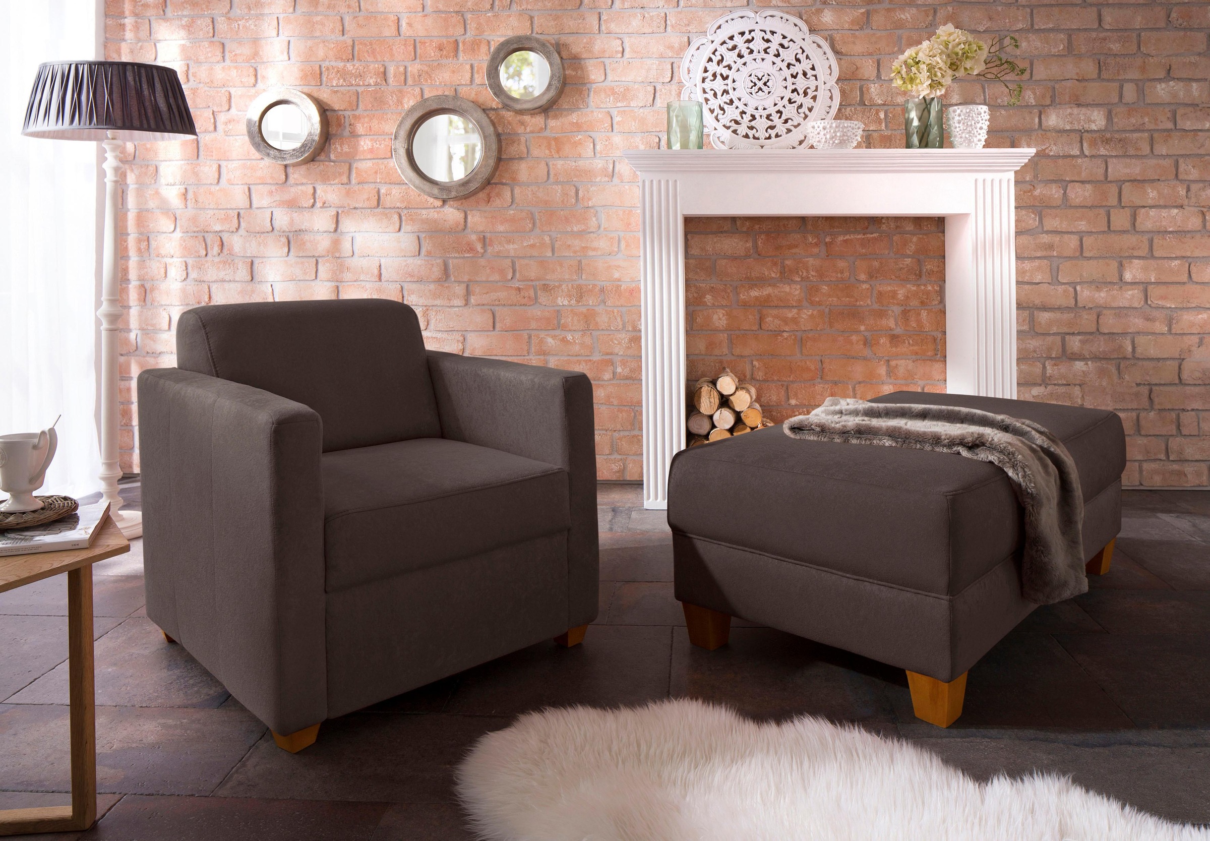 Home affaire Sessel »Belfort«, mit Federkern