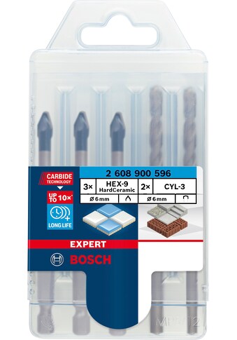 Bosch Professional Bohrersatz »EXPERT HEX-9 HardCeramic«, (Set, 5 tlg.), 6 mm kaufen