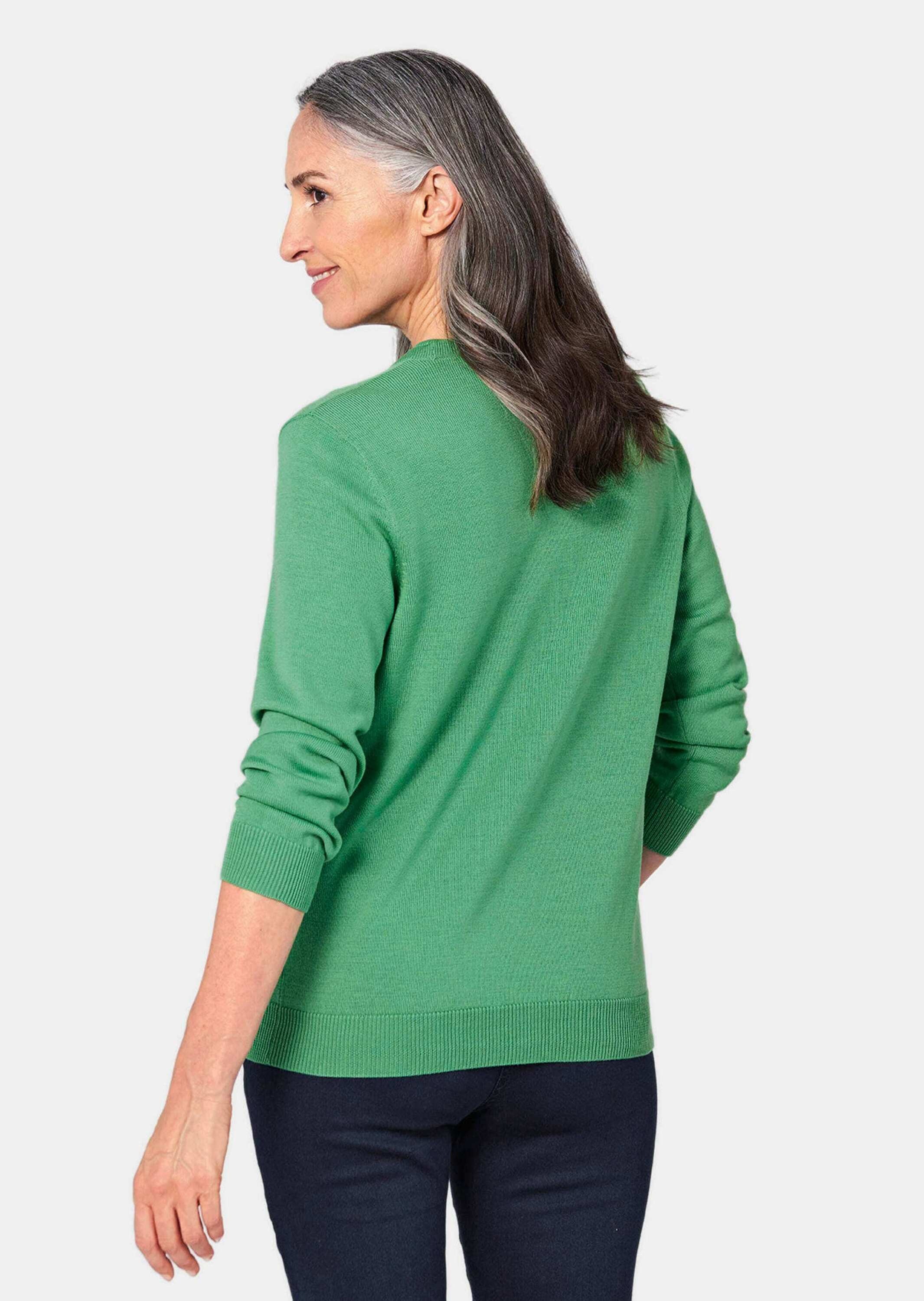 GOLDNER Strickjacke »Uni Merino-Cardigan Langarm«