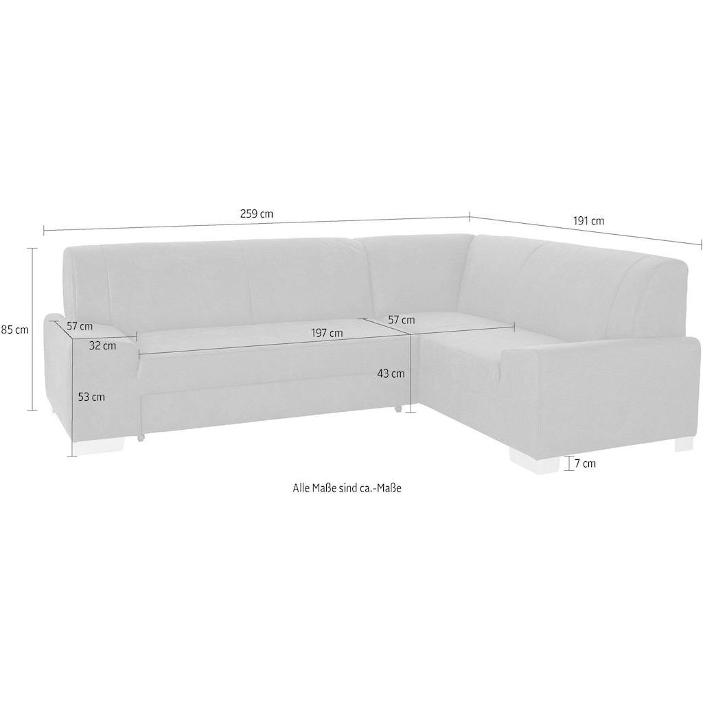 DOMO collection Ecksofa »Anzio«