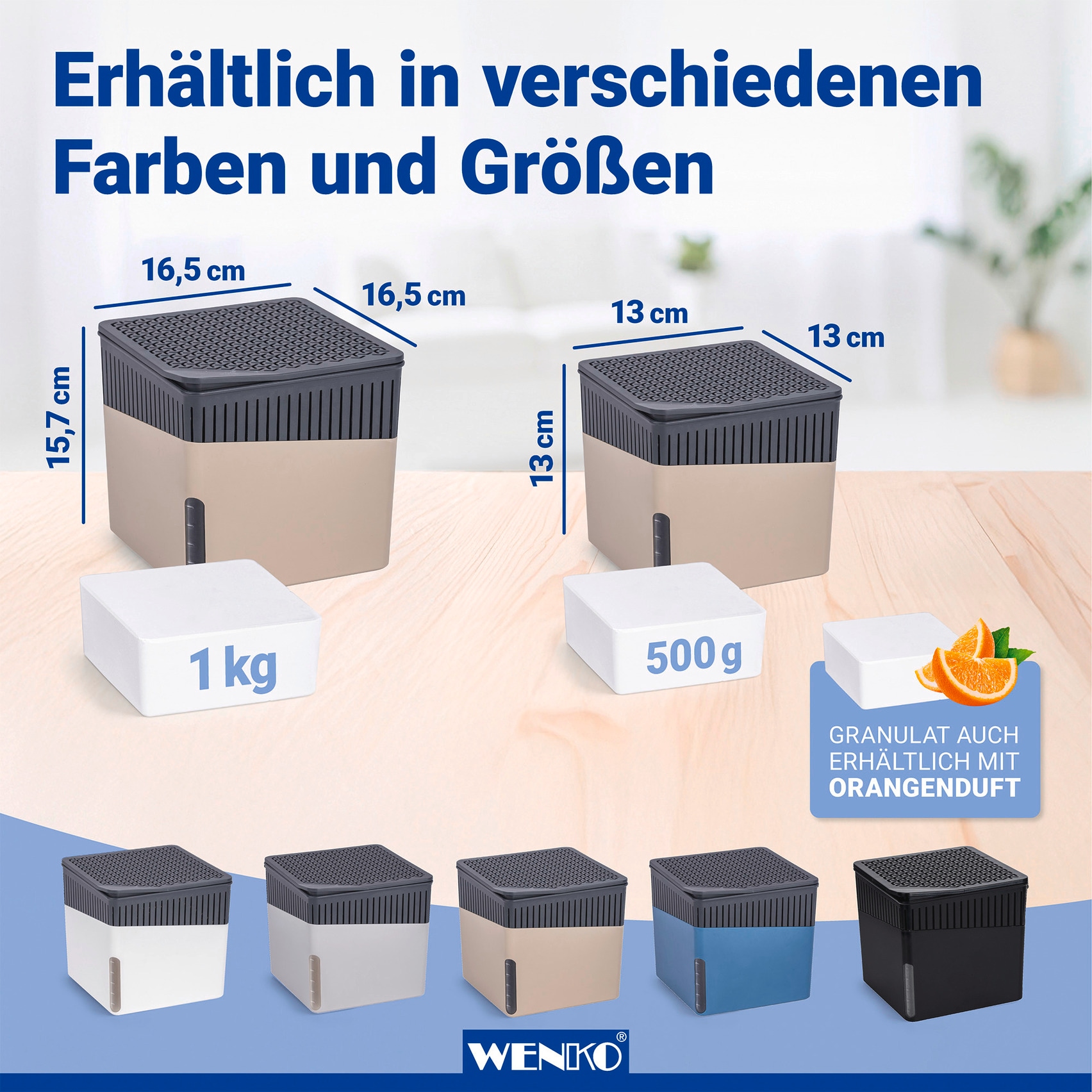 WENKO Luftentfeuchter »Cube« für 80 m³ Räume 1000 g