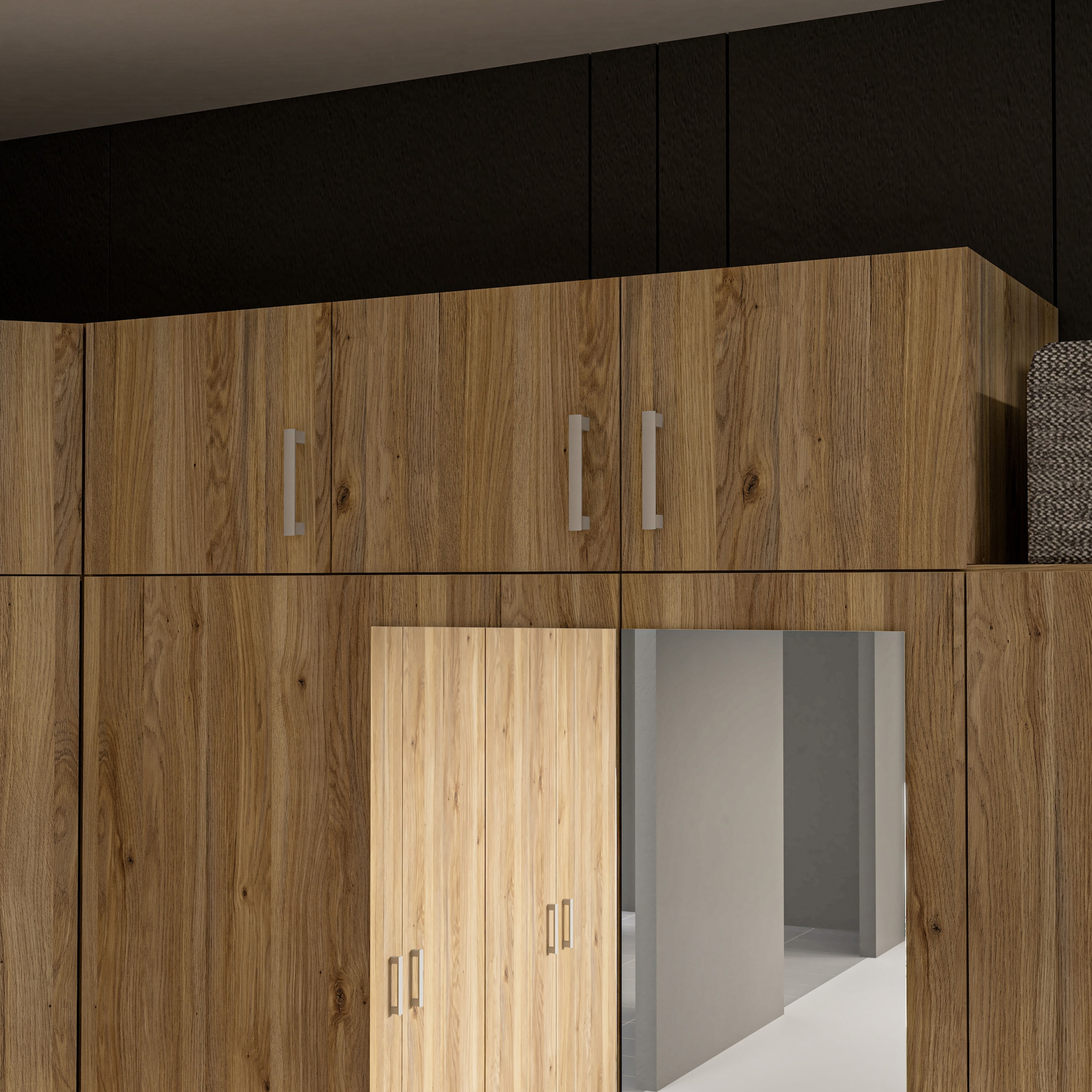 FORTE Schrankaufsatz Schrankaufsatz, Stauraum,  3 Türen,Raumnutzung