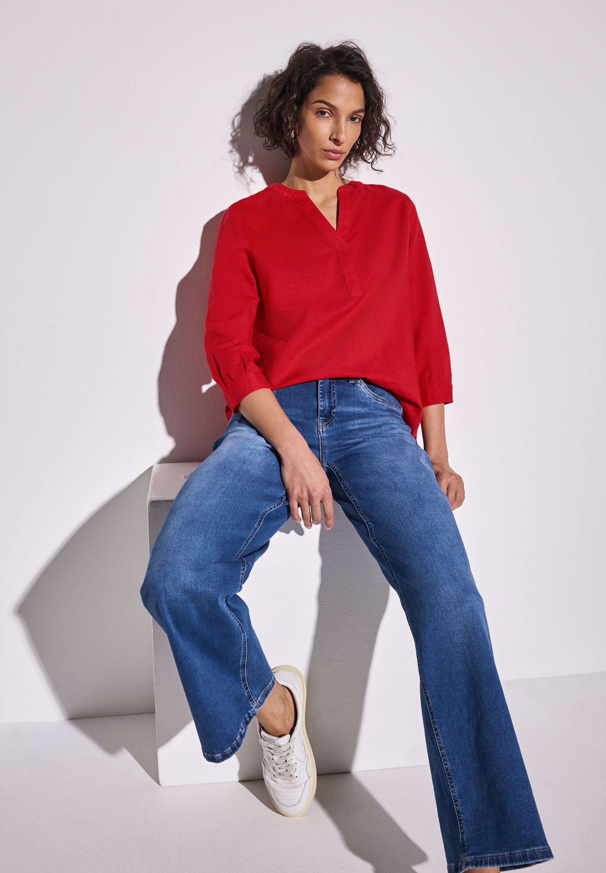 STREET ONE Klassische Bluse, mit 3/4-Ärmel