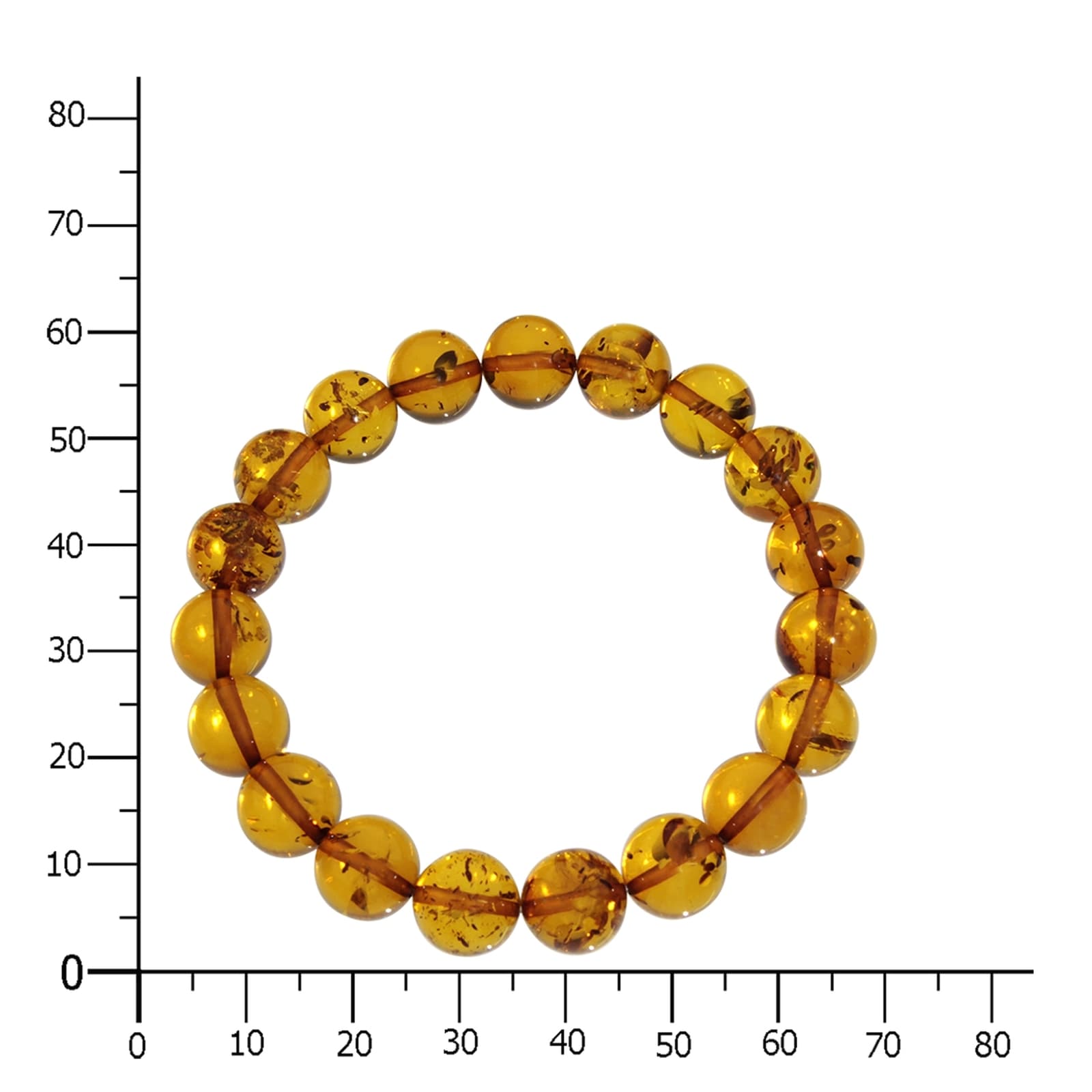OSTSEE-SCHMUCK Armband »- Kugel 11 mm - Bernstein -,«