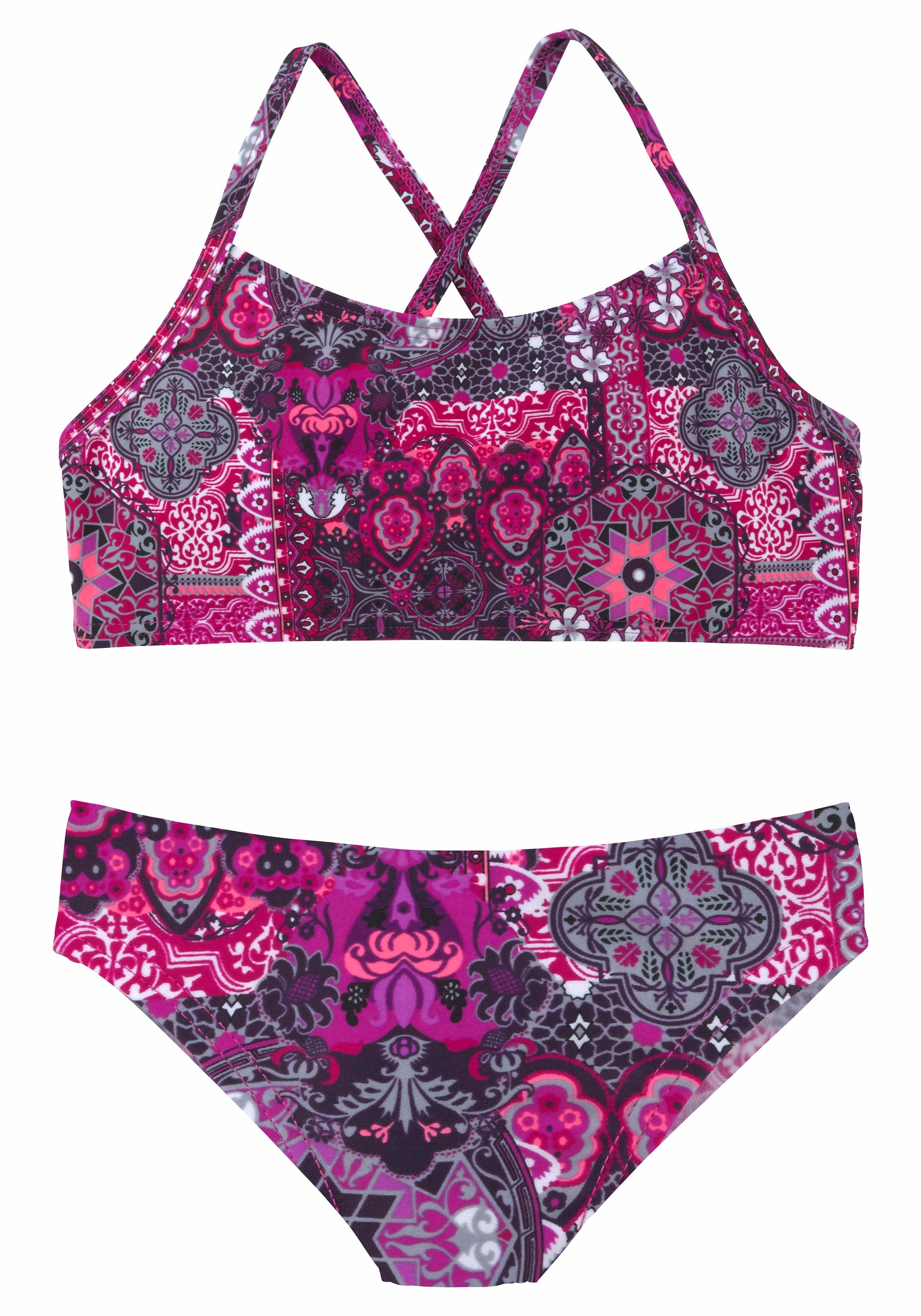 Buffalo Bustier-Bikini »Shari Kids«, mit verspieltem Print bei