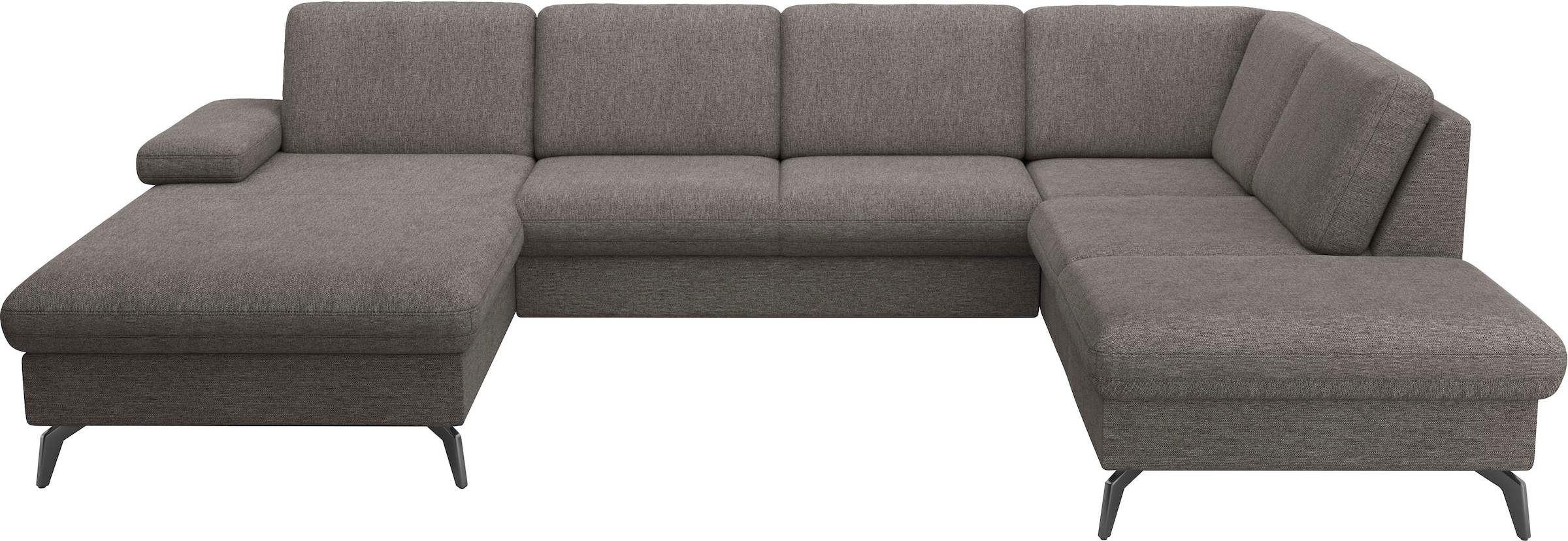 sit&more Wohnlandschaft »Morris Jubi U-Form«, inkl. Armteilfunktion und 1 Zierkissen, wahlweise mit Bettfunktion