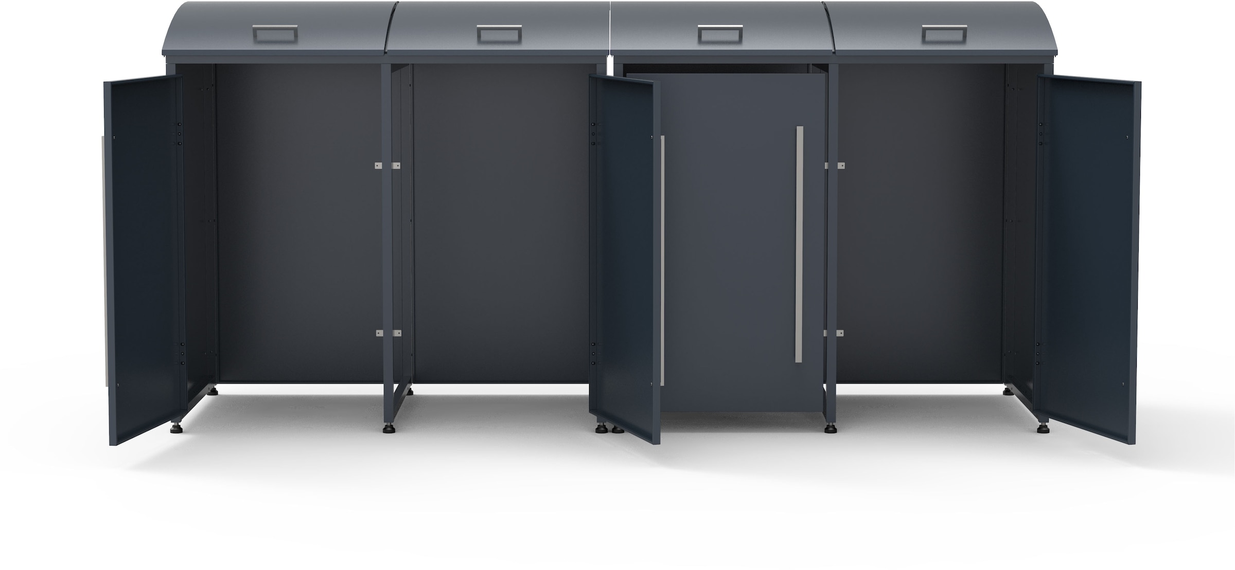 WESTMANN Mülltonnenbox »Moderna 4« Platz für 4 Mülltonnen je 240 L, BxHxT: 278x83x135 cm