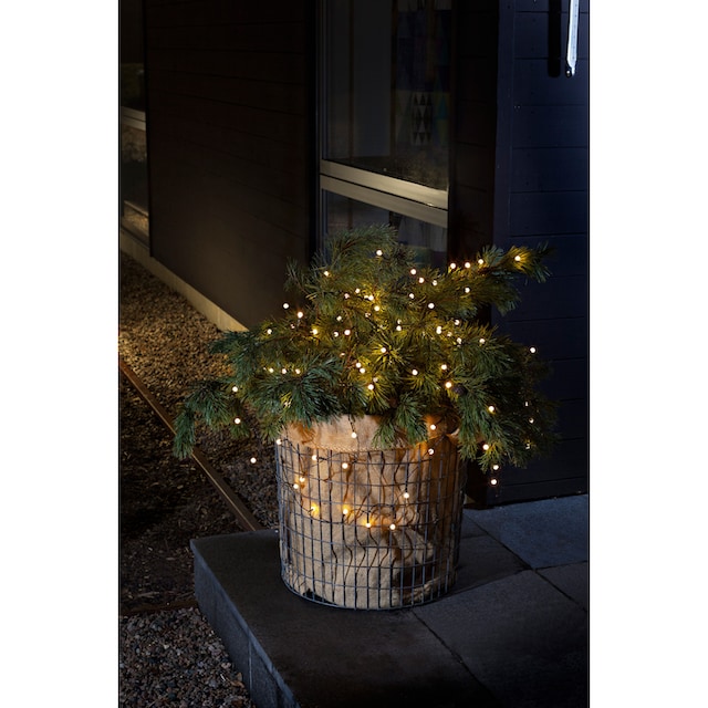 KONSTSMIDE LED-Lichterkette »Weihnachtsdeko aussen«, 80 St.-flammig, LED  Globelichterkette, 80 warm weiße Dioden auf Rechnung kaufen