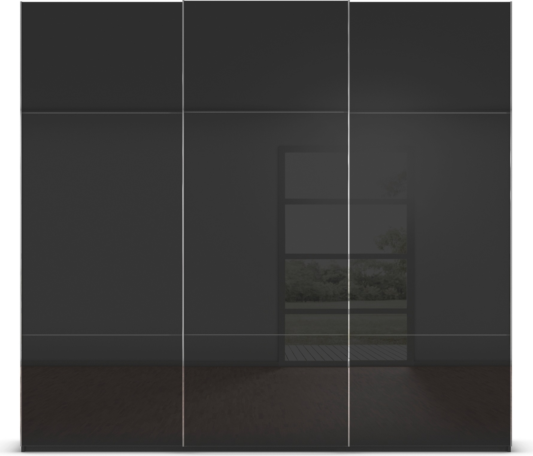 rauch Schwebetürenschrank »Kleiderschrank Schrank Garderobe Schlafzimmerschrank CONTIDO«, (in 3 verschiedenen Ausstattungen BASIC/CLASSIC/PREMIUM), aus hochwertigem Material in 6 Breiten 2 Griff-Farben MADE IN GERMANY