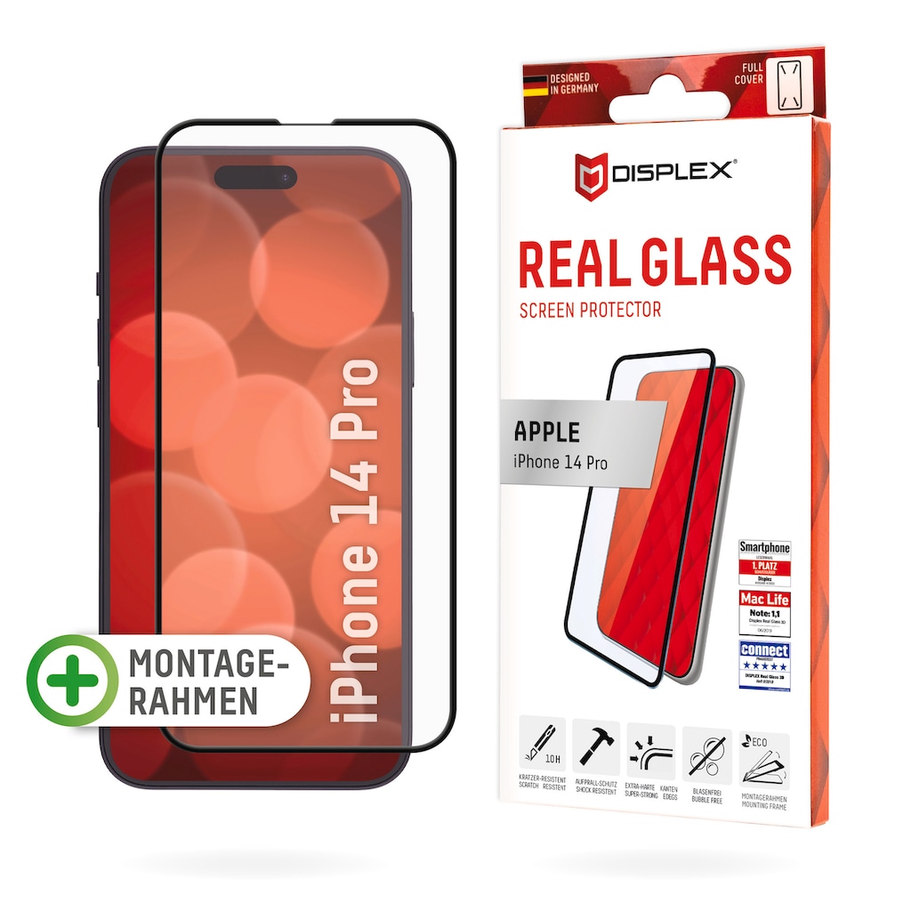 Displex Displayschutzglas »Real Glass FC - iPhone 14 Pro«, für iPhone 14 Pro