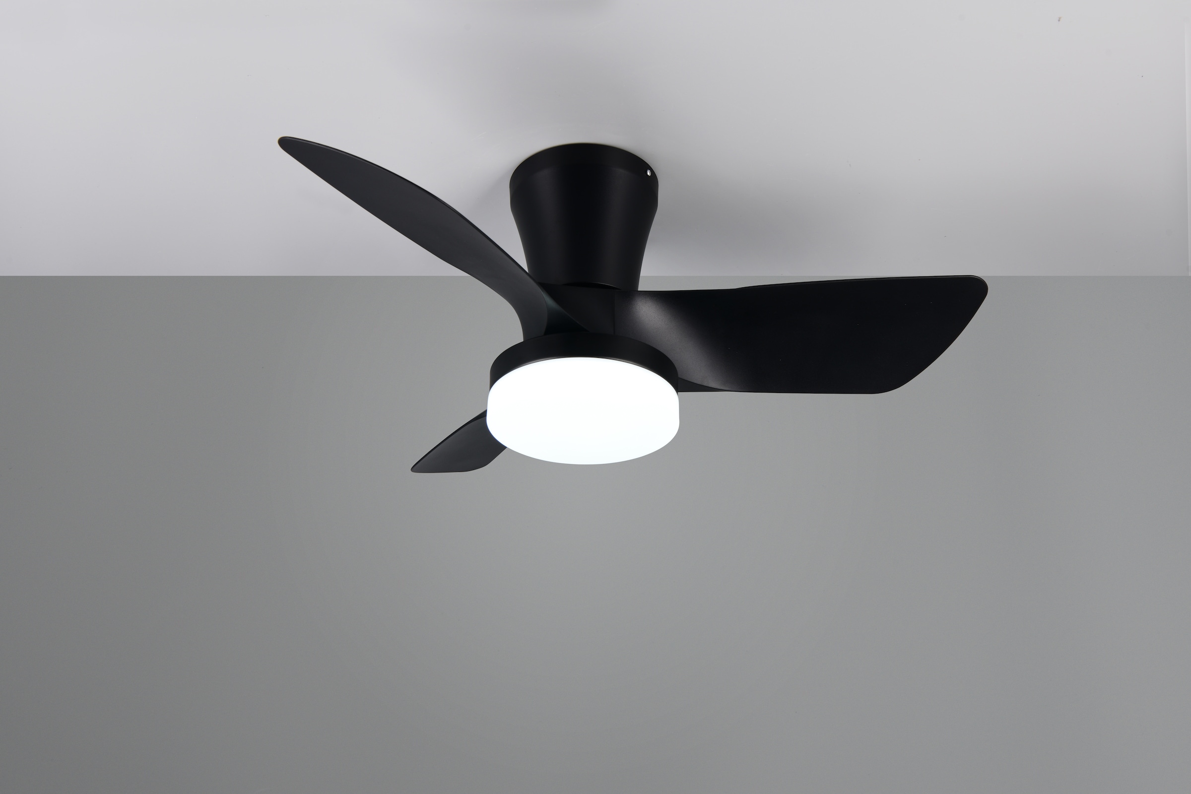 REALITY Leuchten LED Deckenleuchte »RANDERS mit Ventilator, Deckenventilator mit Licht inkl Fernbedienung« LED-Board 1 Stk. warmweiß - kaltweiß 6 Geschwindigkeiten Timer Vor- & Rücklauf LED dimmbar CCT Nachtlicht