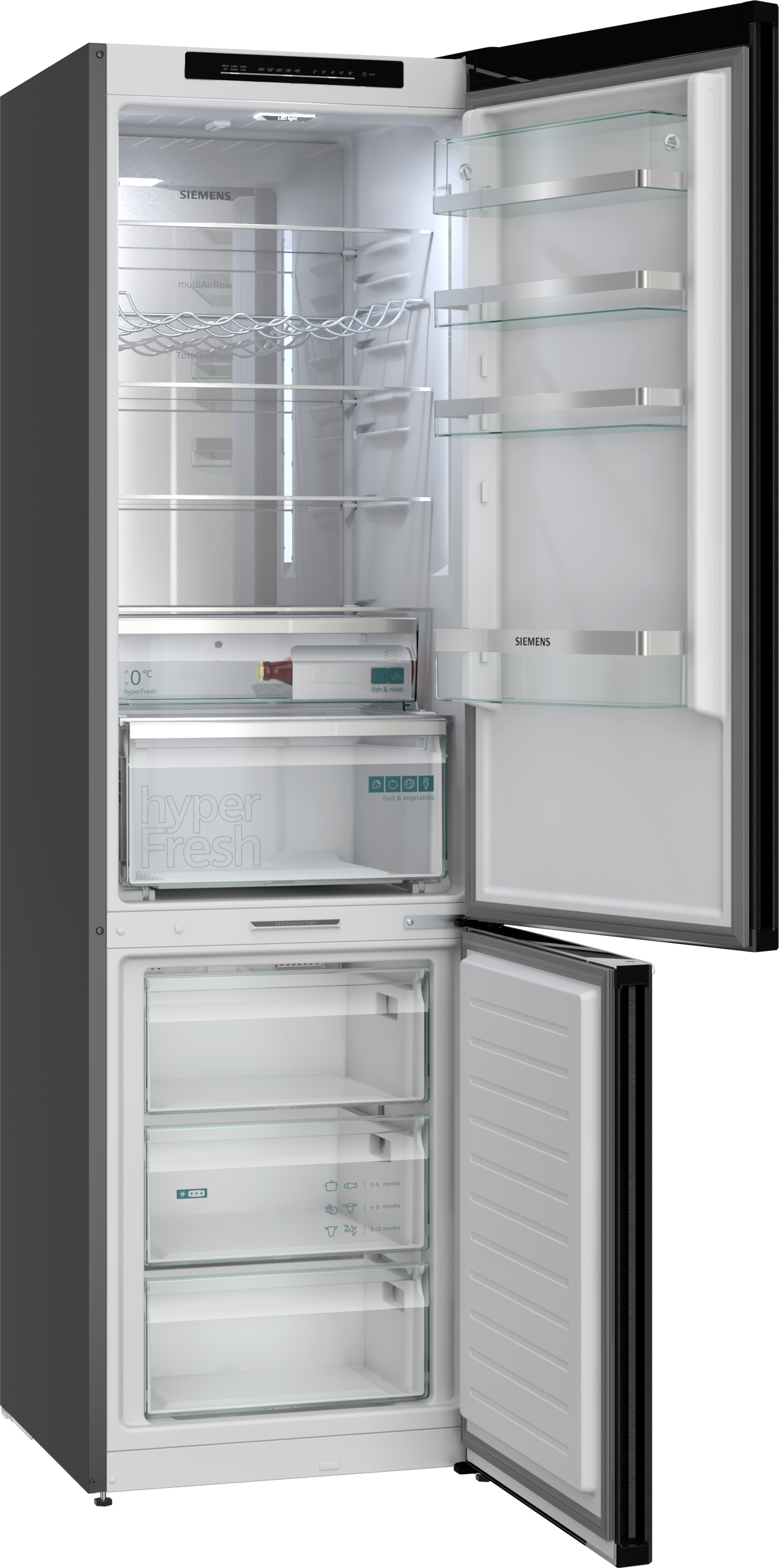 SIEMENS Kühl-/Gefrierkombination iQ500 »KG39NAXAG« 203 cm hoch 60 cm breit hyperFresh System für frisches Obst und Gemüse sowie Total noFrost