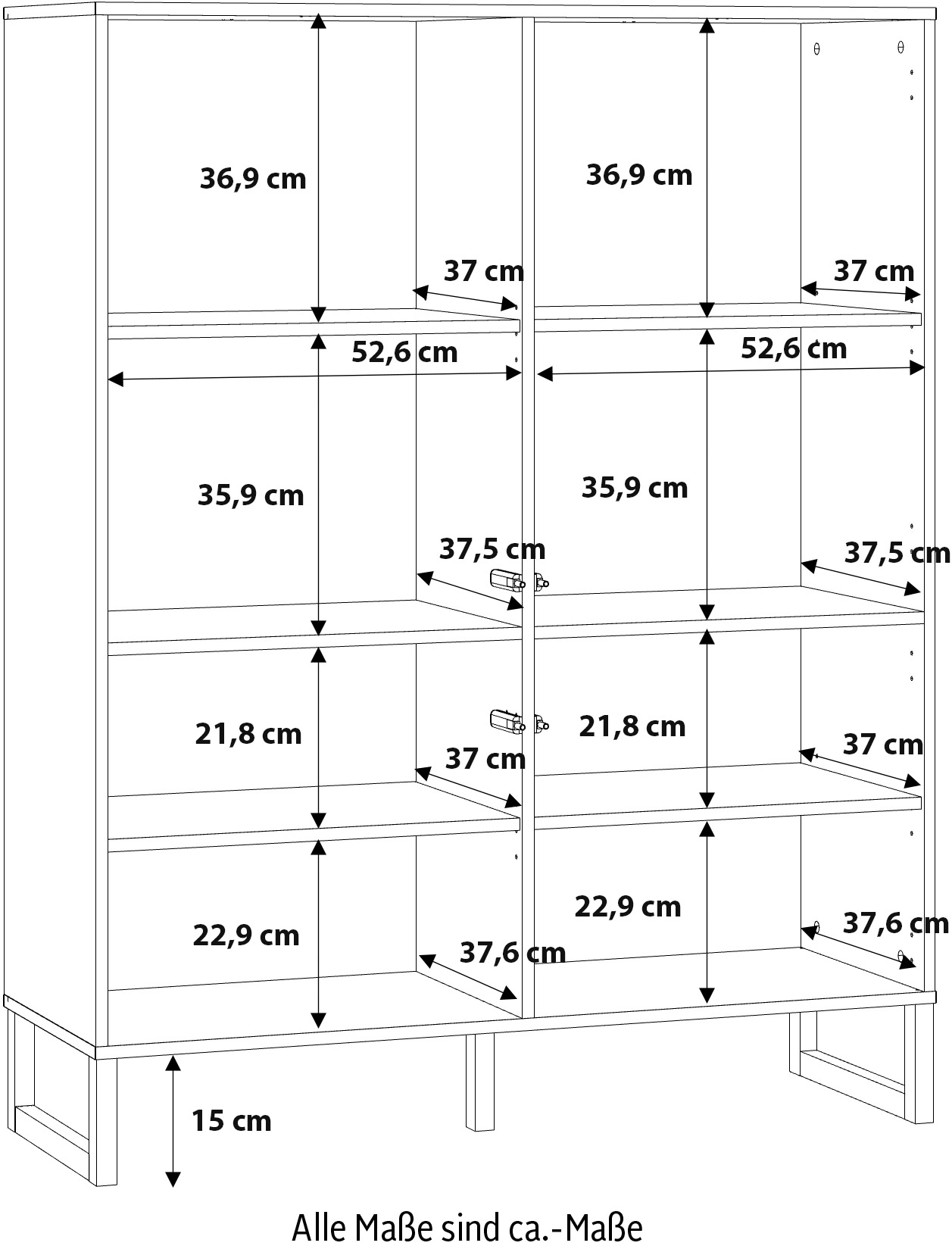 FORTE Highboard »Bretania«