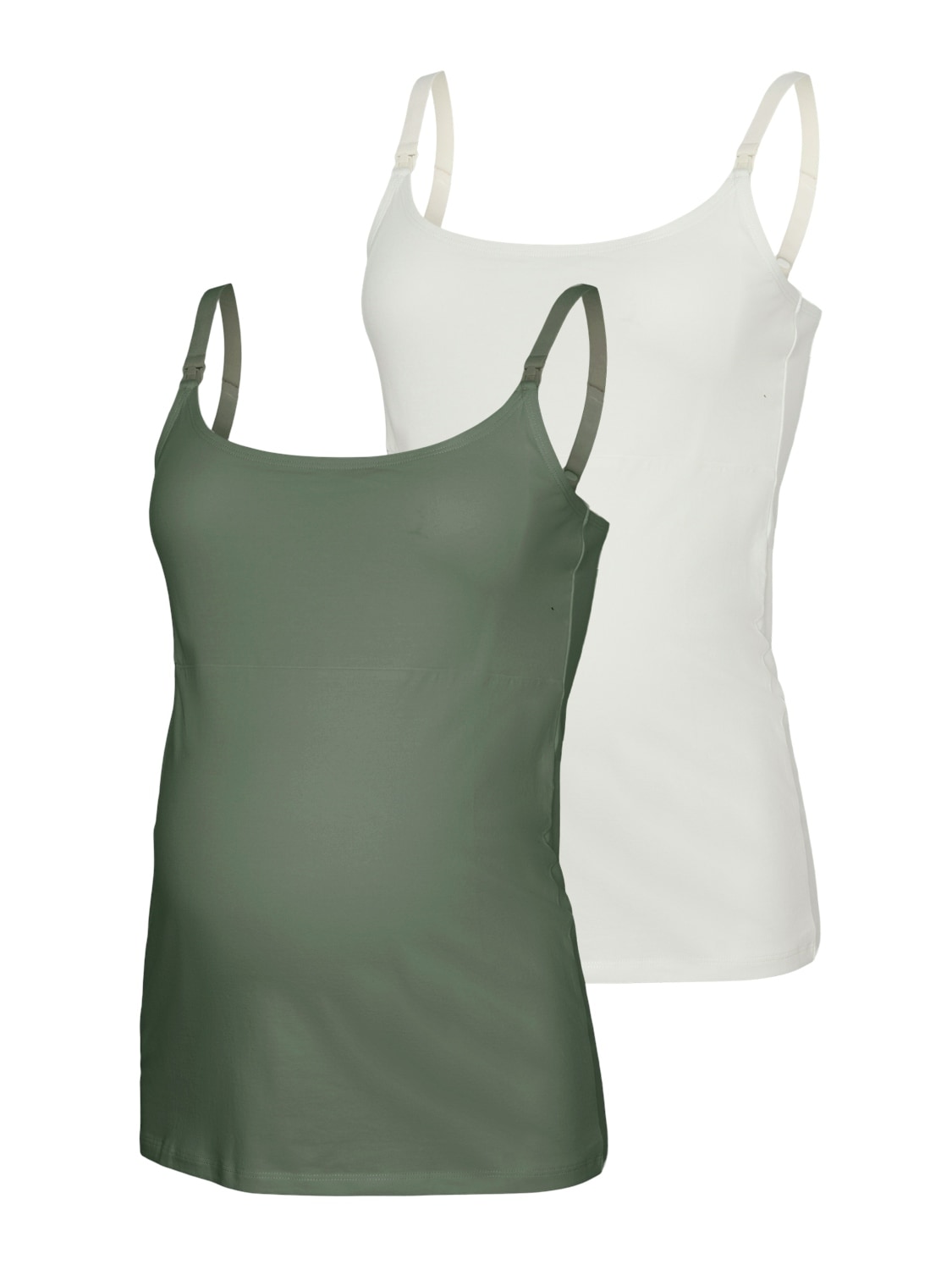 Mamalicious Umstandstop »MLKERRIE STRAP JRS TOP 2F 2-P NOOS« Packung, 2 Baumwollmischung, regular fit