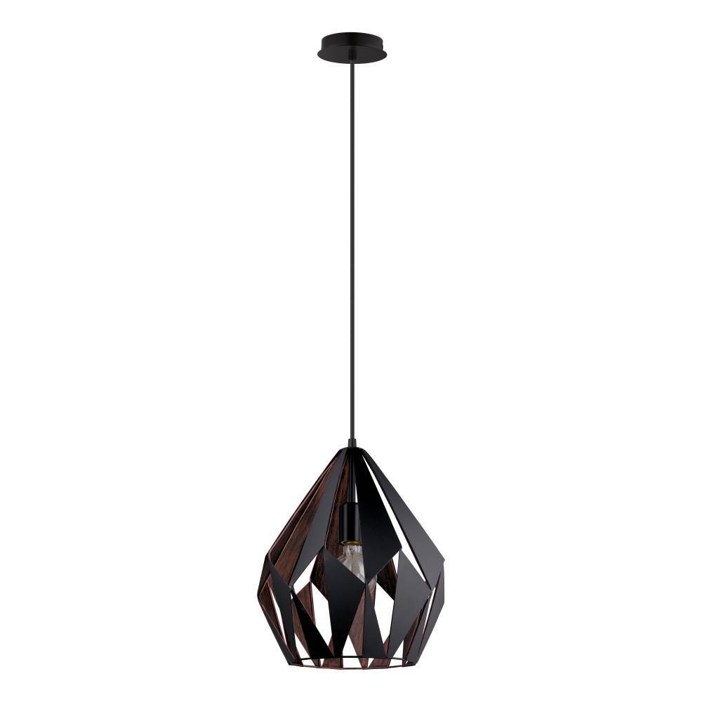 EGLO Pendelleuchte »CARLTON 1«, 1 flammig, Leuchtmittel E27 | ohne Leuchtmittel, Vintage Pendellampe, 1 flammig, Drahtgeflecht, Industrial, 110x31cm