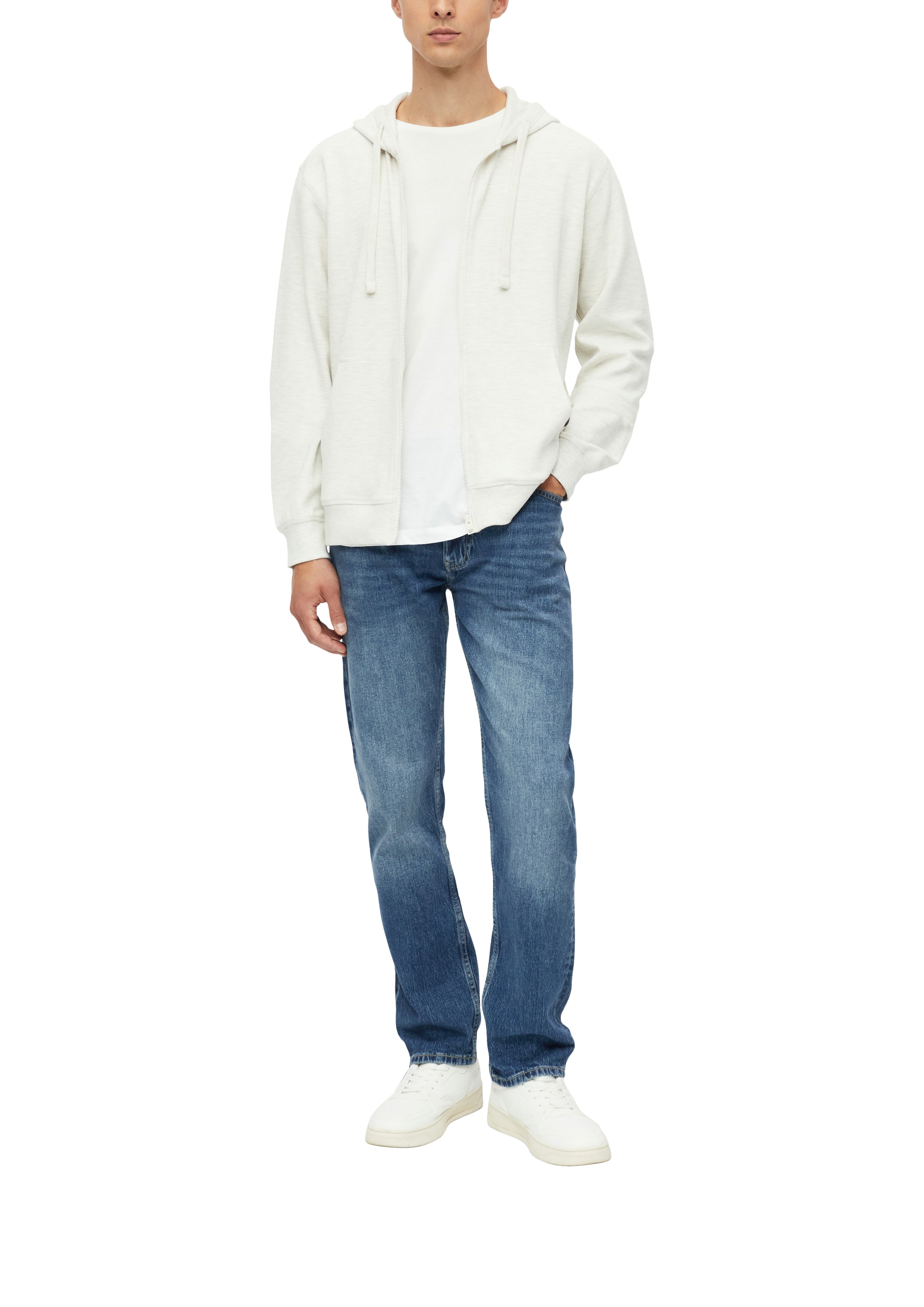 s.Oliver Kapuzensweatshirt , in feiner Strick-Optik

