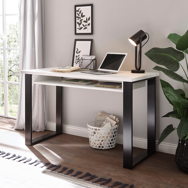 Home affaire Schreibtisch »SHERWOOD«, Computertisch im Industrie-Design,  Breite 125 cm kaufen | UNIVERSAL