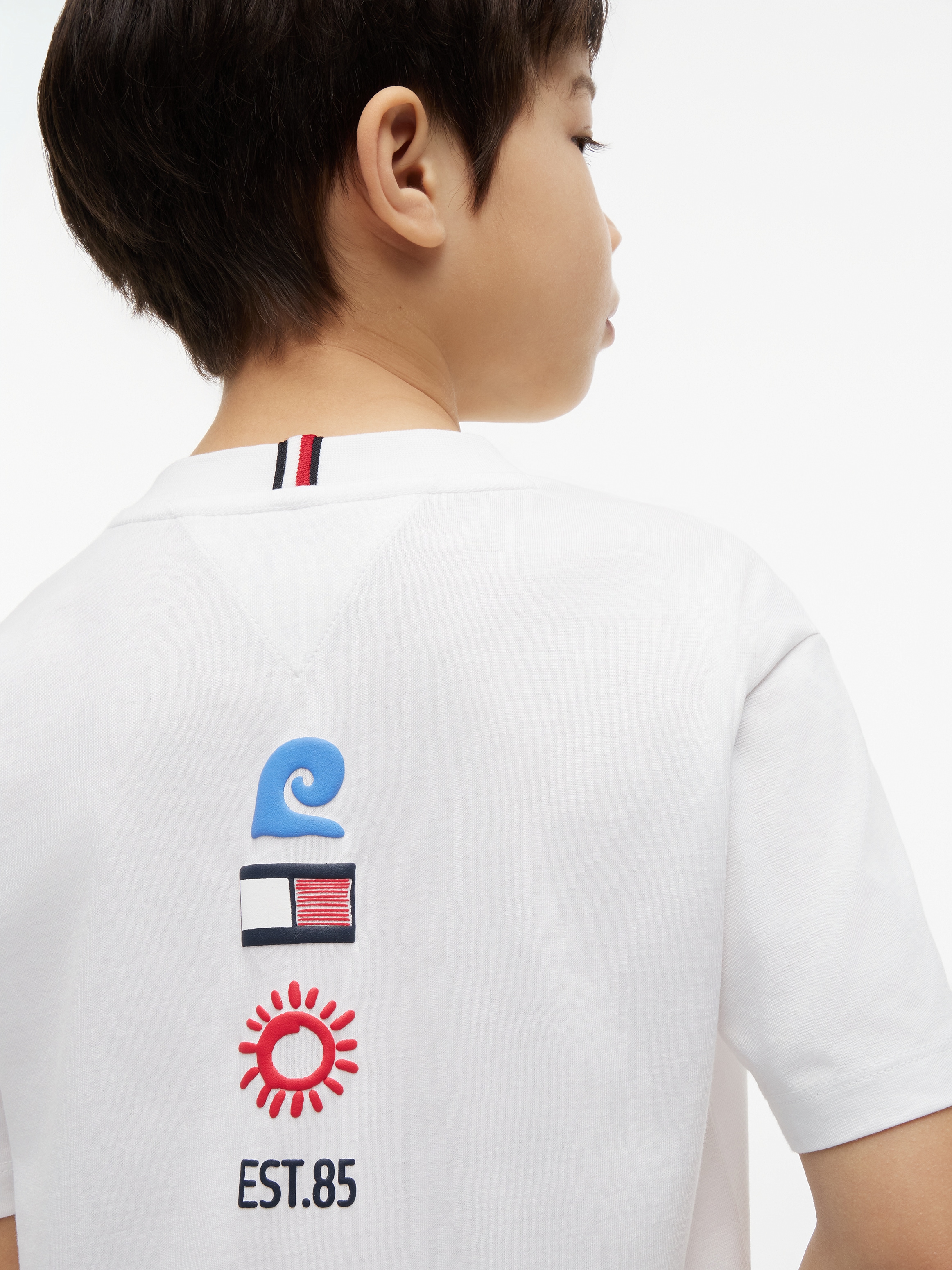 Tommy Hilfiger T-Shirt Rückendruck, Regular Fit, Kinder bis 16 Jahre