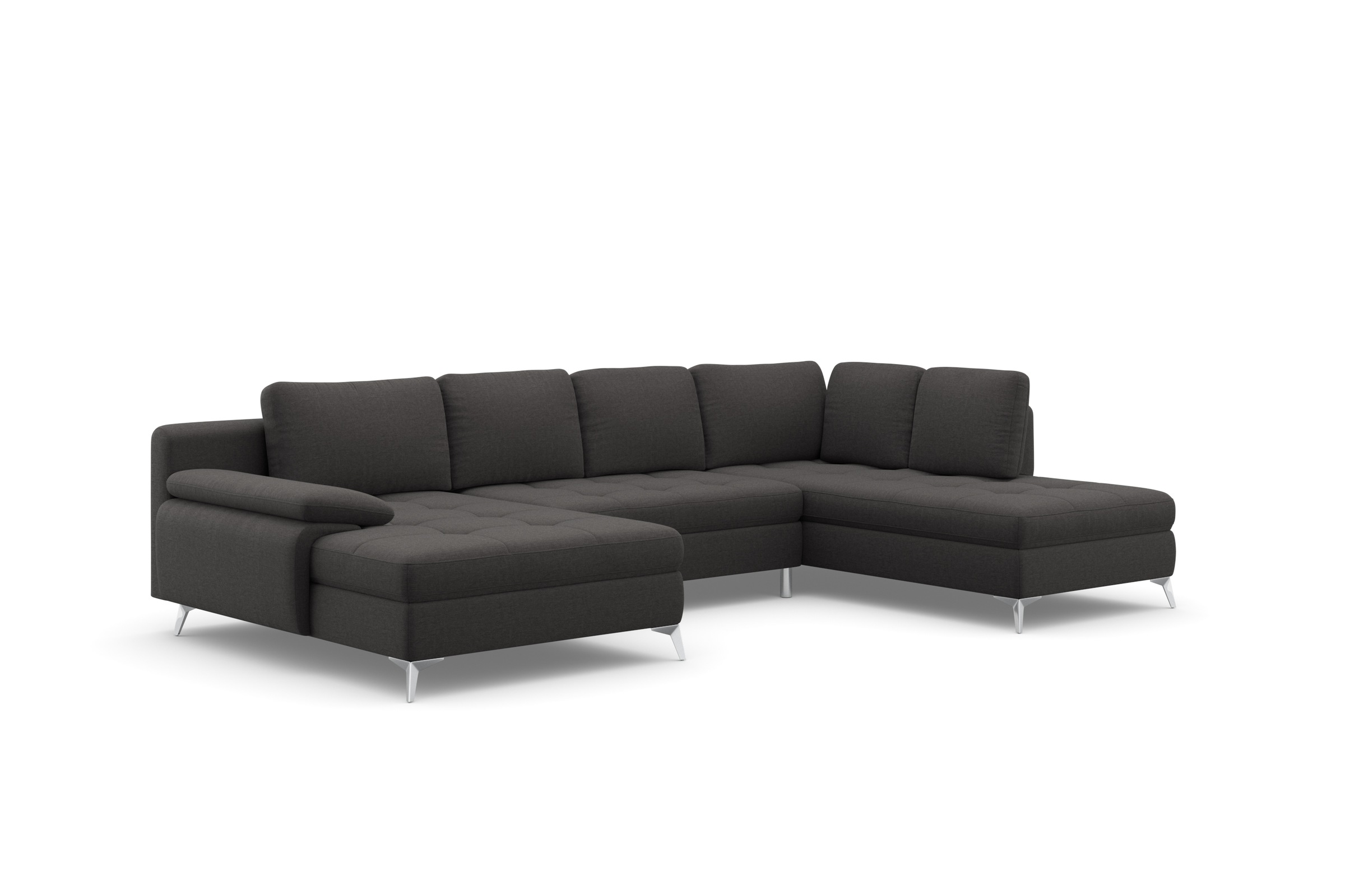 sit&more Wohnlandschaft »Latigo U-Form«, mit Recamiere, wahlweise mit Bettfunktion und Bettkasten