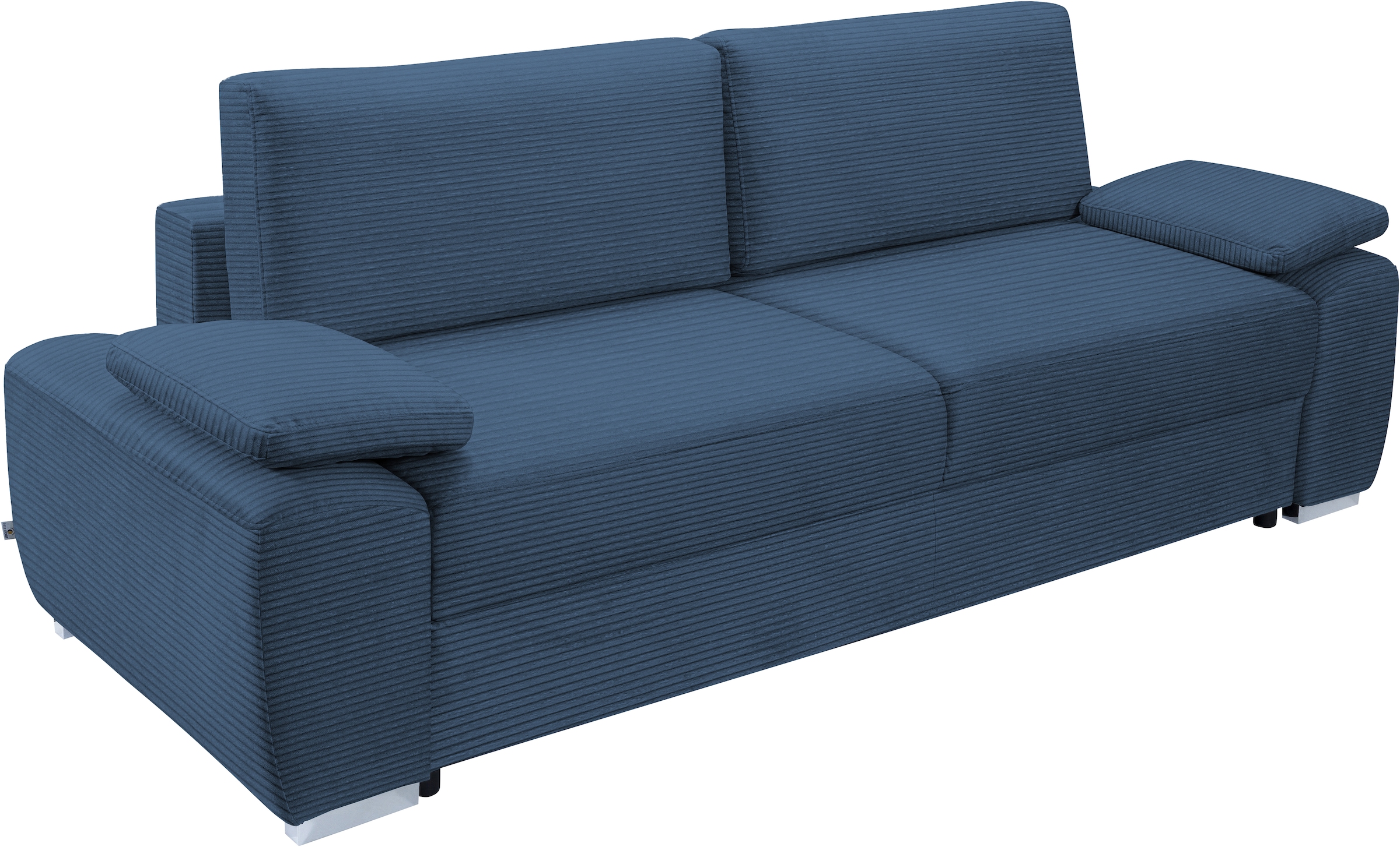 exxpo - sofa fashion 3-Sitzer »SOLSBURY, bequem und komfortabel, Sofa, Schlafsofa«, inkl. Federkern-Polsterung, Bettfunktion und Stauraum, in Cord