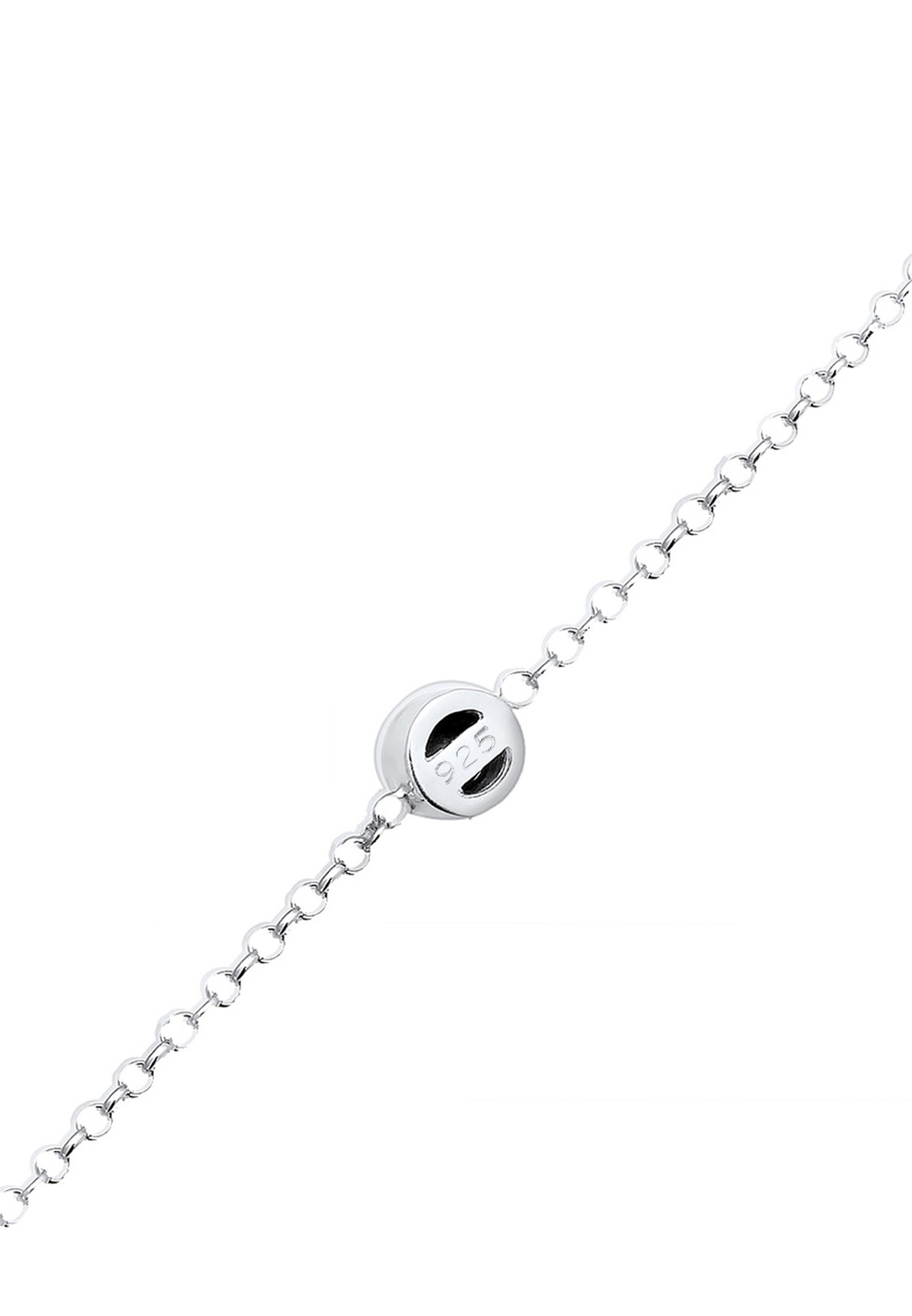 Elli Armkette »Armband Glas Kirstalle Weiß 925 Sterling Silber«
