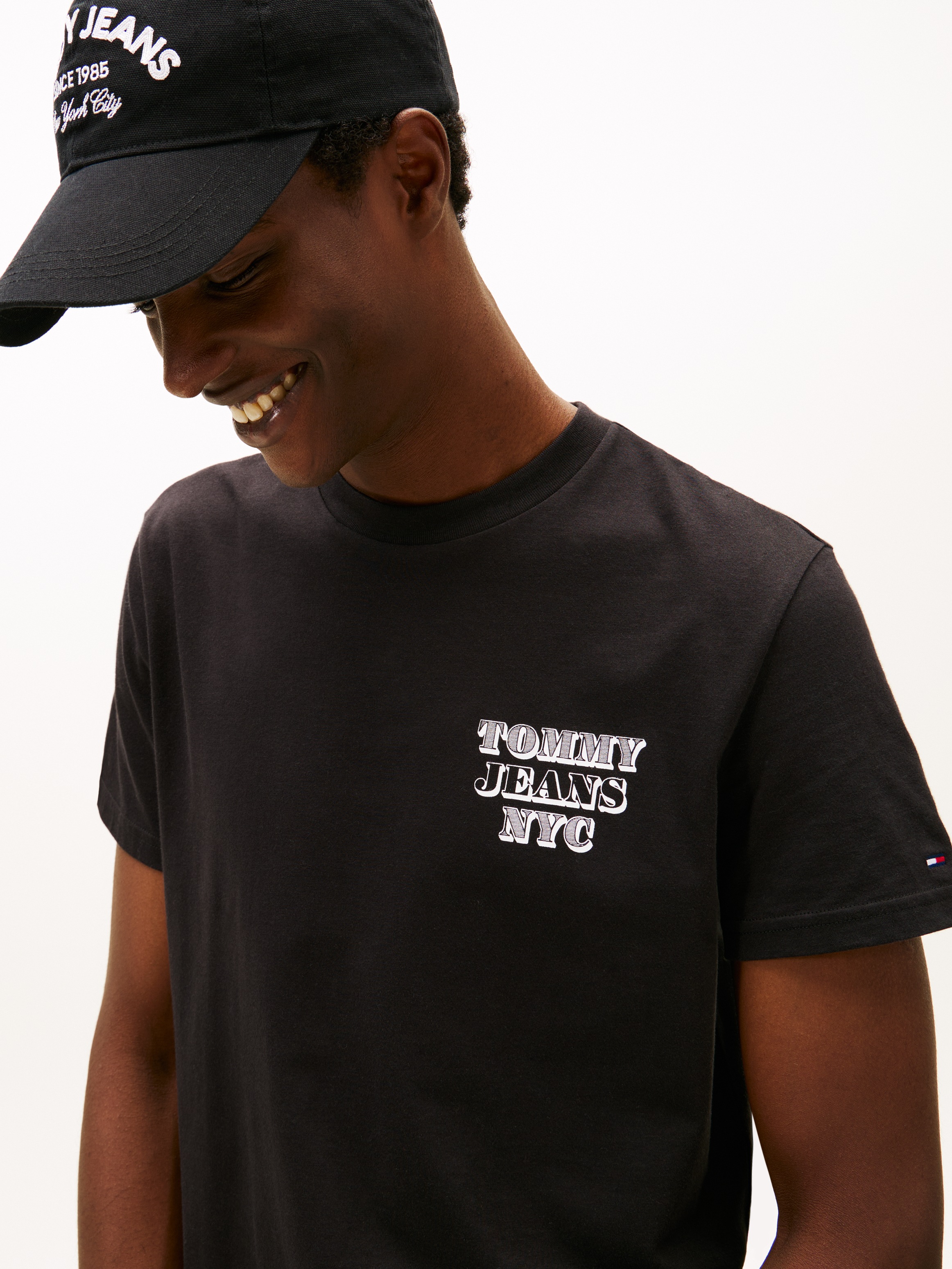 Tommy Jeans T-Shirt »TJM ENTRY BILLS« slim fit, Jersey, Rundhals