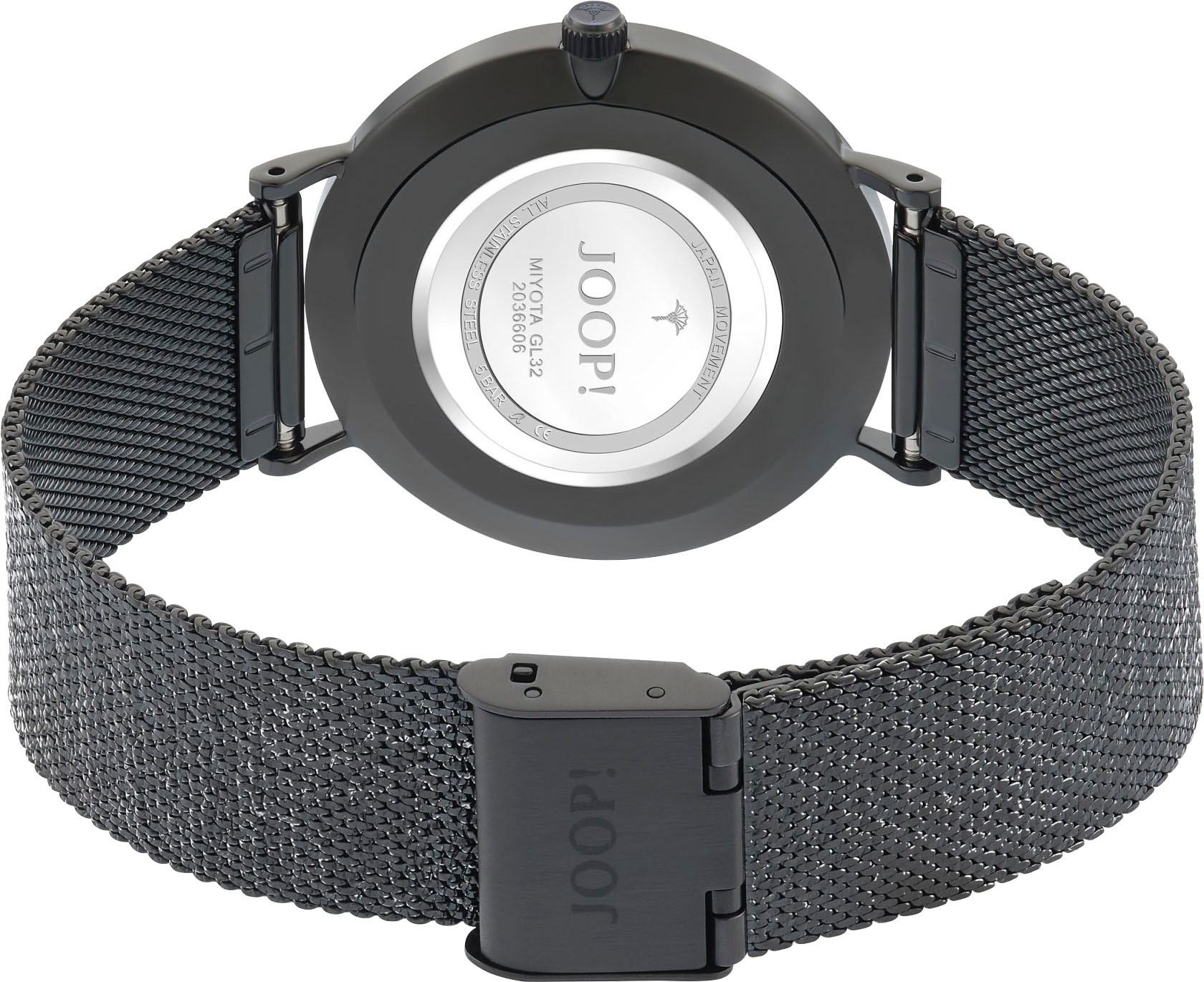 JOOP! Quarzuhr, Armbanduhr, Damenuhr, analog, Edelstahlarmband