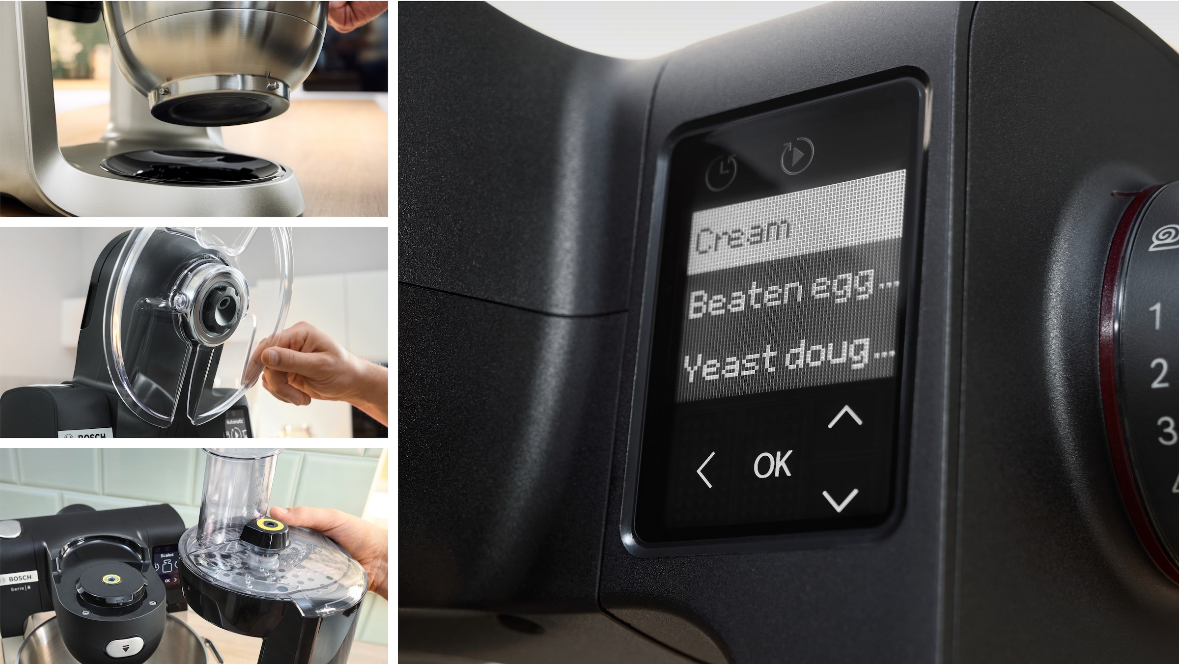 BOSCH Küchenmaschine »MUMS6ZS18«, Automatikprogramme, Deckel, Knethaken/Rühr-/Silikonbesen spülm.fest
