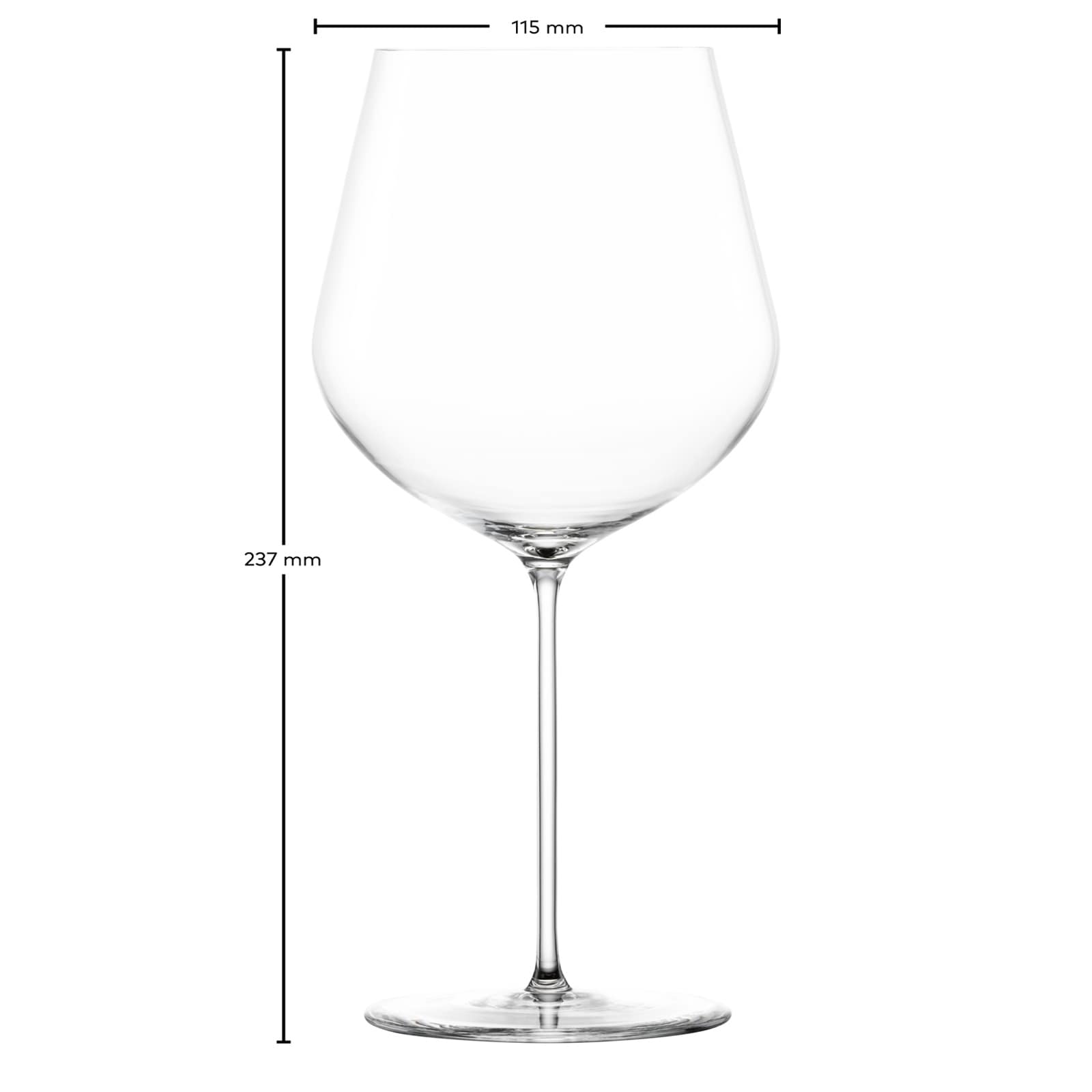 Zwiesel Glas Rotweinglas »Burgunder Rotweingläser VUELO 848 ml 2er Set transparent« Spülmaschinengeeignet