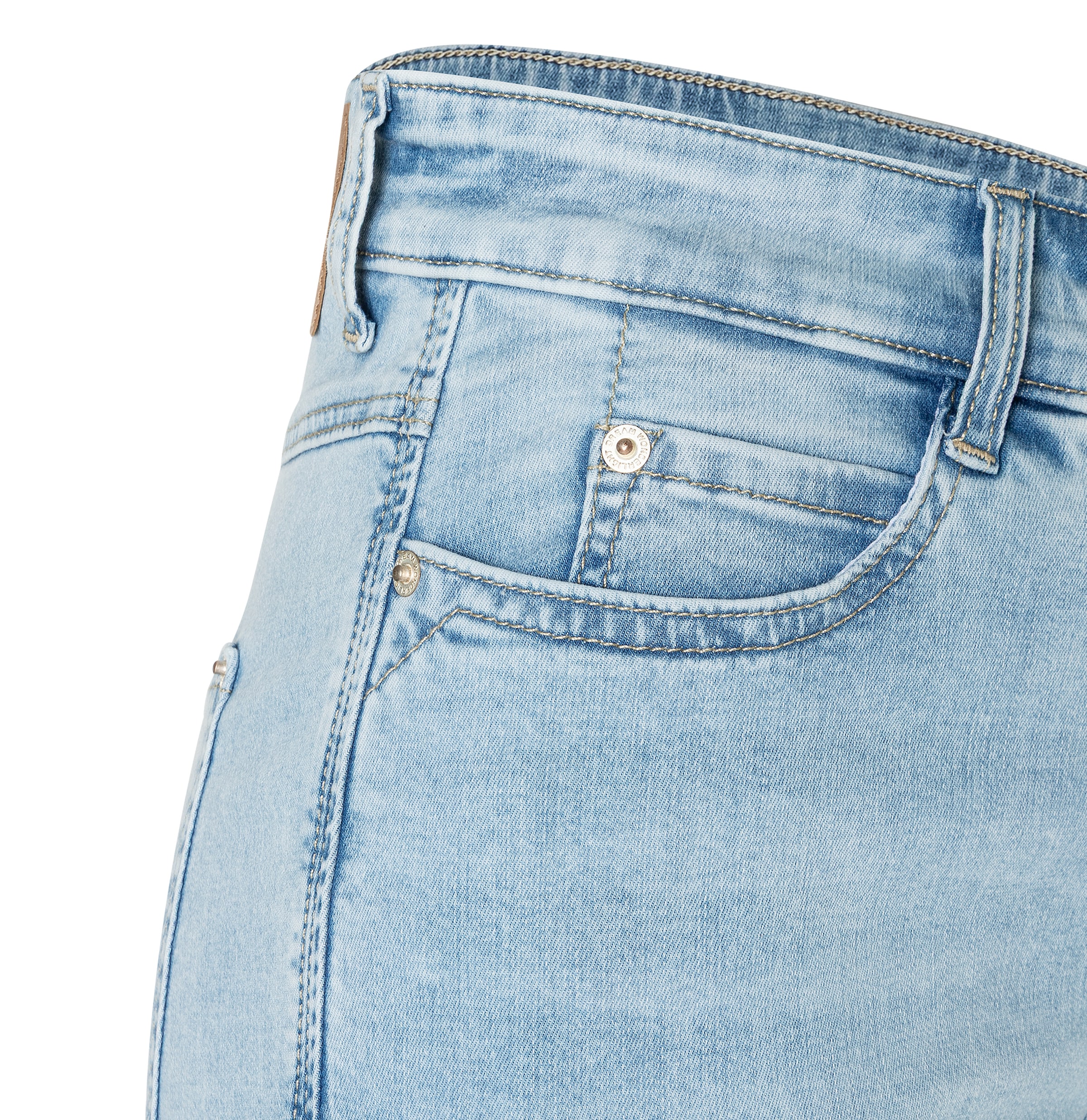 MAC Weite Jeans »DREAM WIDE« mit Fransen am Saum