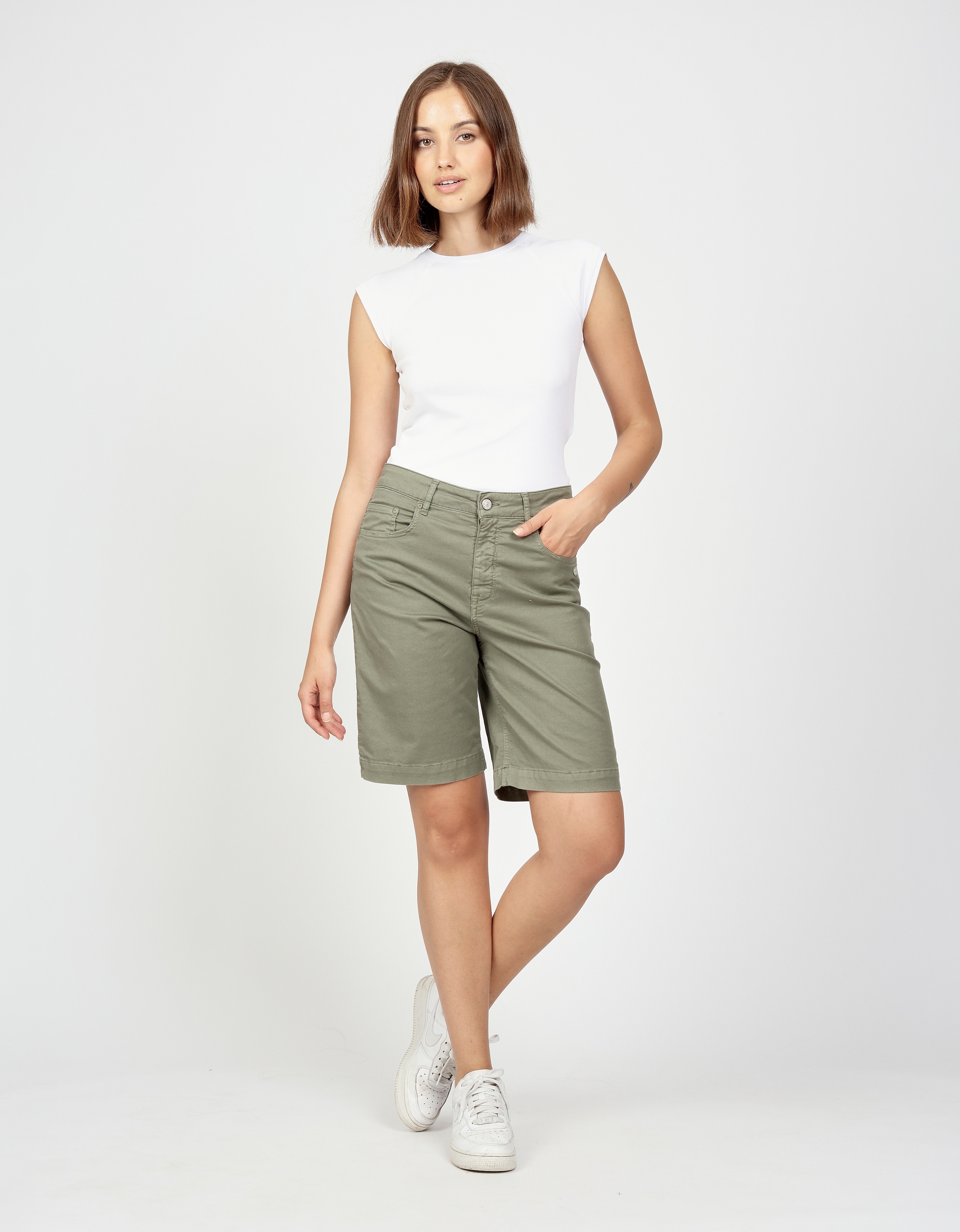 GANG Bermudas »94CARLOTTA BERMUDA«, mit weitem Bein