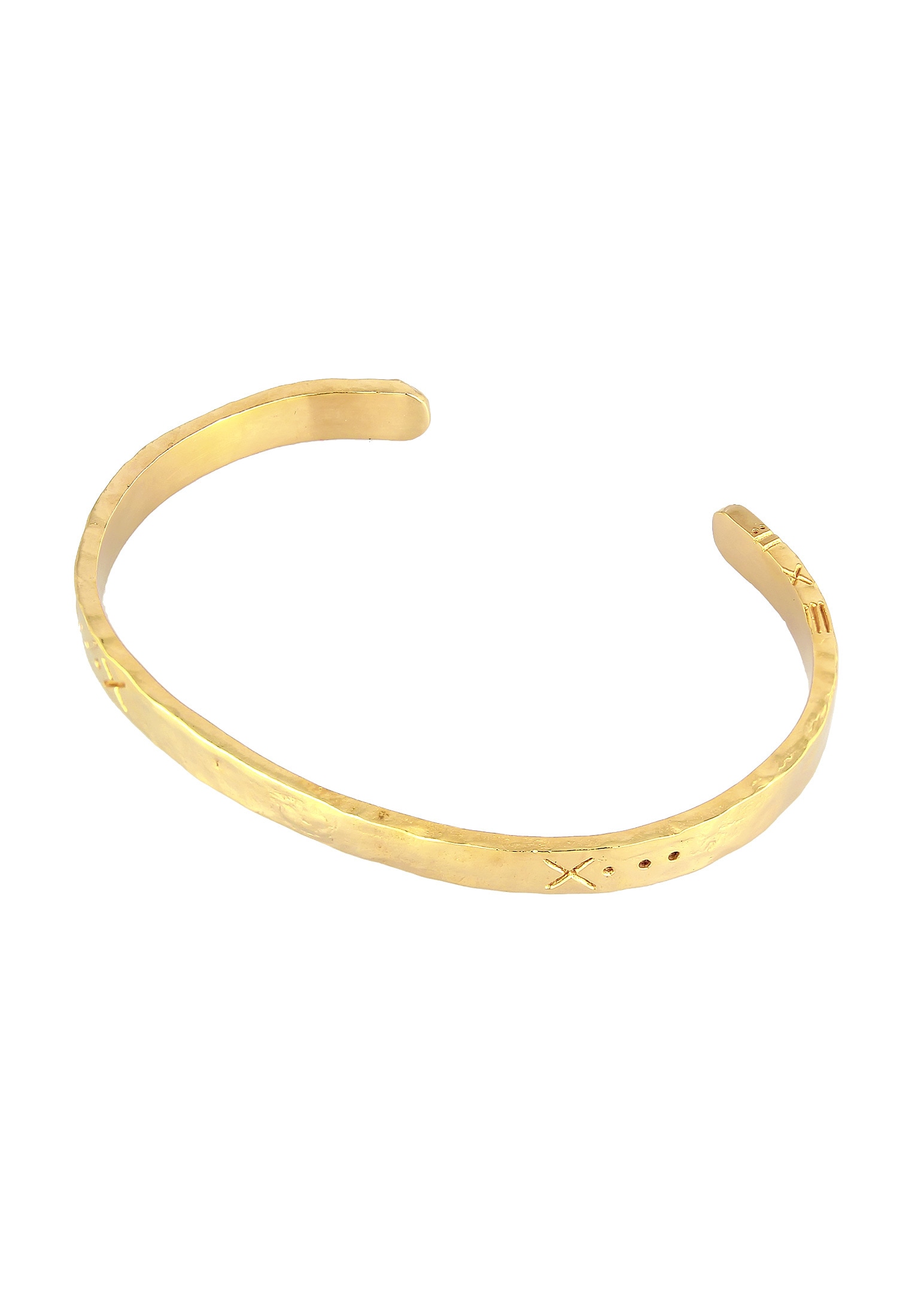 HAZE & GLORY Armreif »Armband Armreif - Salvation gehämmert 925 Silber«