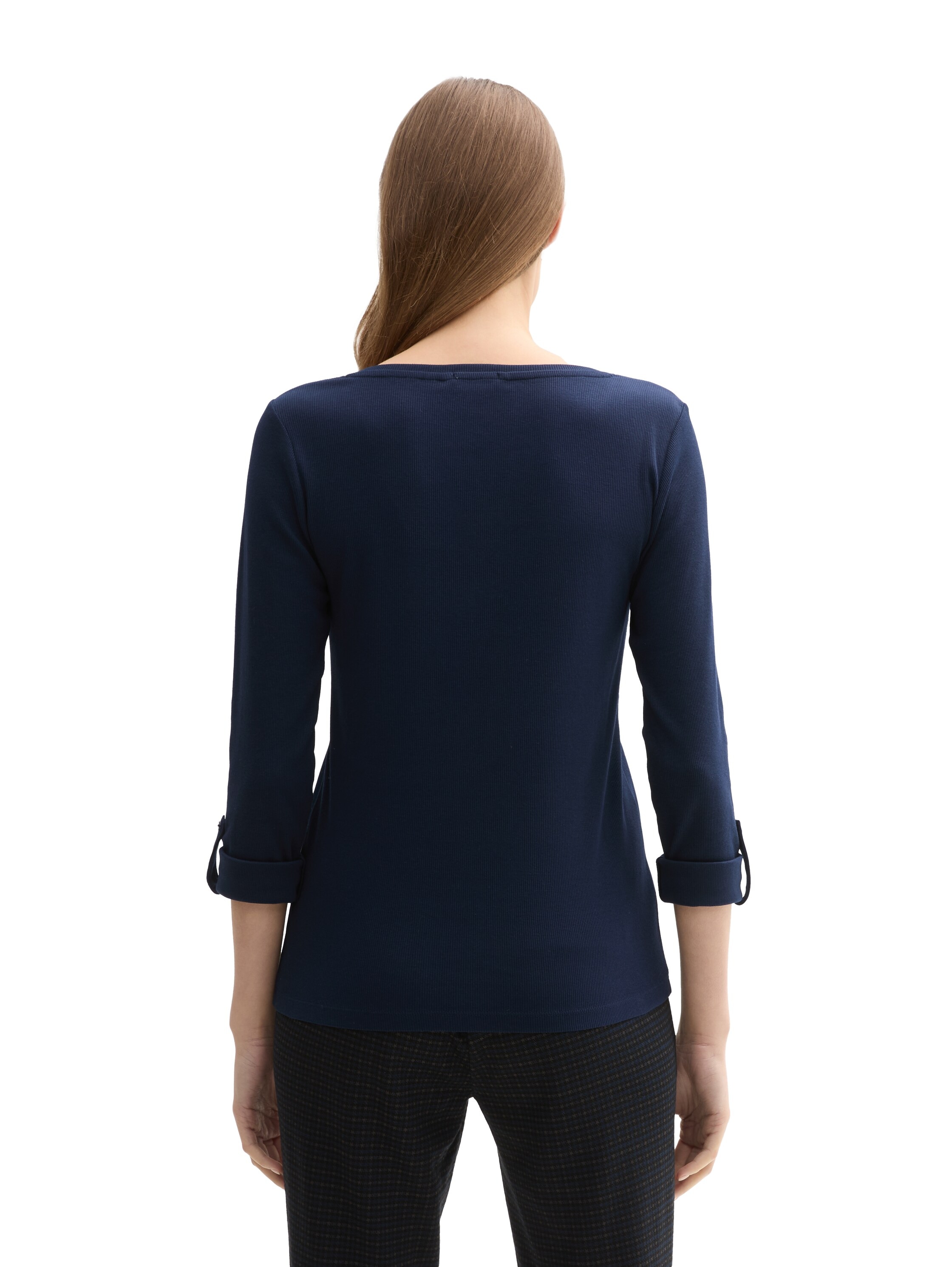 TOM TAILOR Henleyshirt, mit Turn-Up-Arm