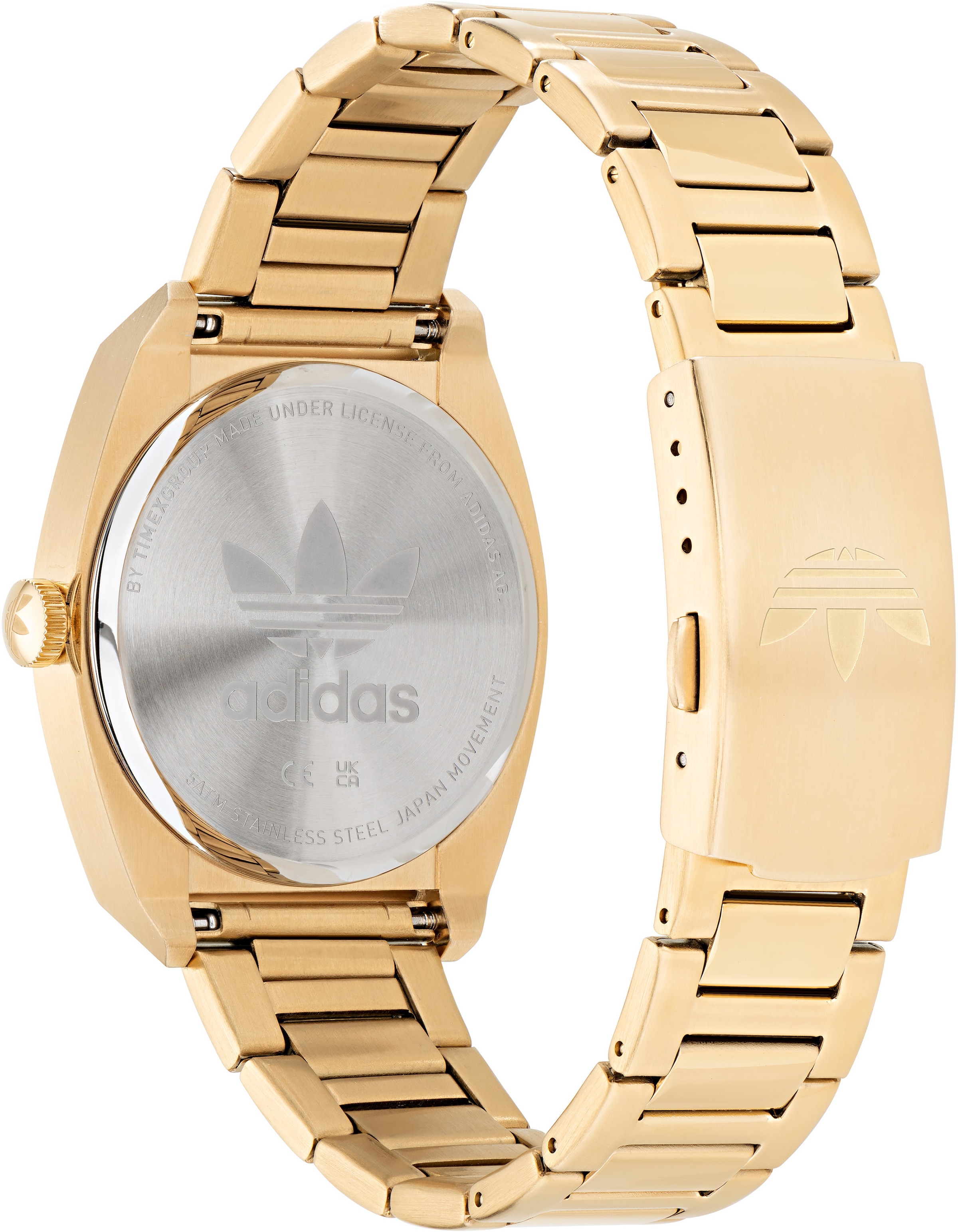 adidas Originals Quarzuhr »CODE TWO«, Armbanduhr, Damenuhr, Herrenuhr, unisex, analog, Edelstahlarmband