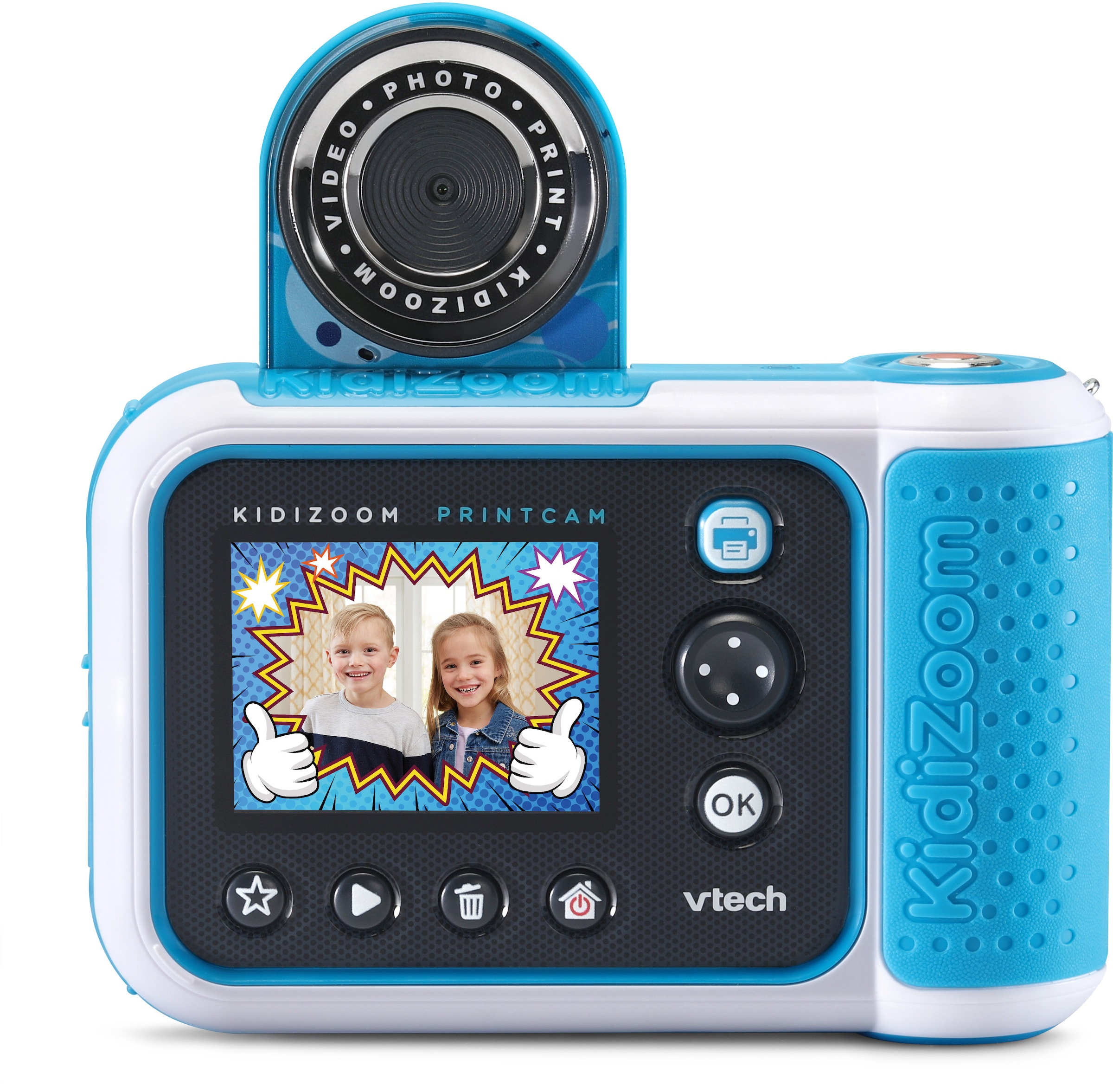 Vtech® Kinderkamera »KidiZoom Print Cam, mit eingebautem 5 blau«, MP, Thermodrucker bei