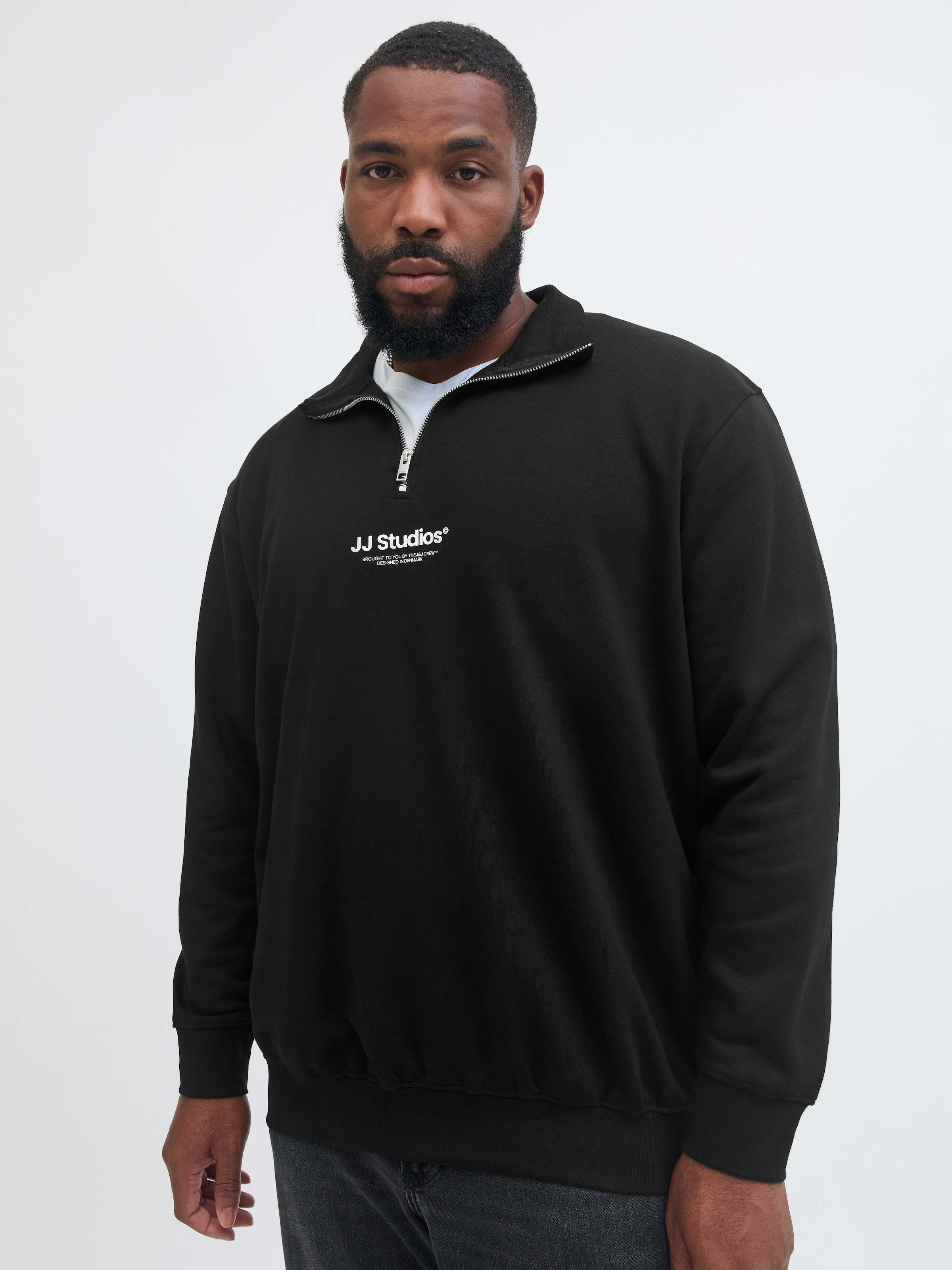 Jack & Jones PlusSize Sweatshirt »JJESOHO SWEAT QUARTER ZIP HN NOOS PLS«
