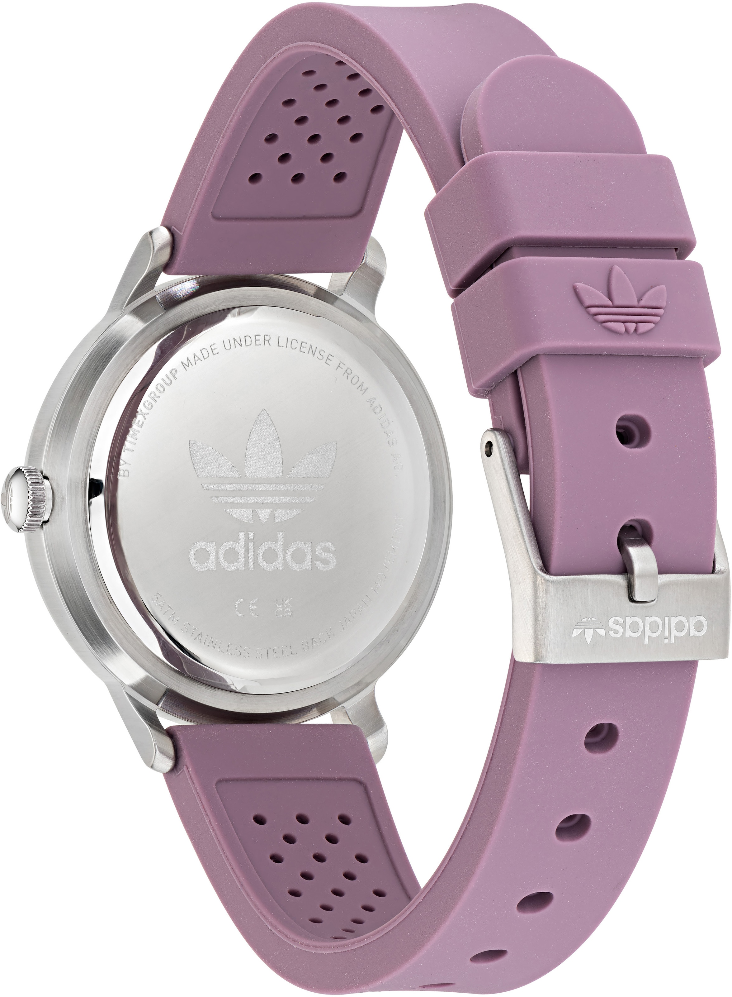 adidas Originals Quarzuhr »CODE ONE SMALL«, Armbanduhr, Damenuhr, Silikonarmband