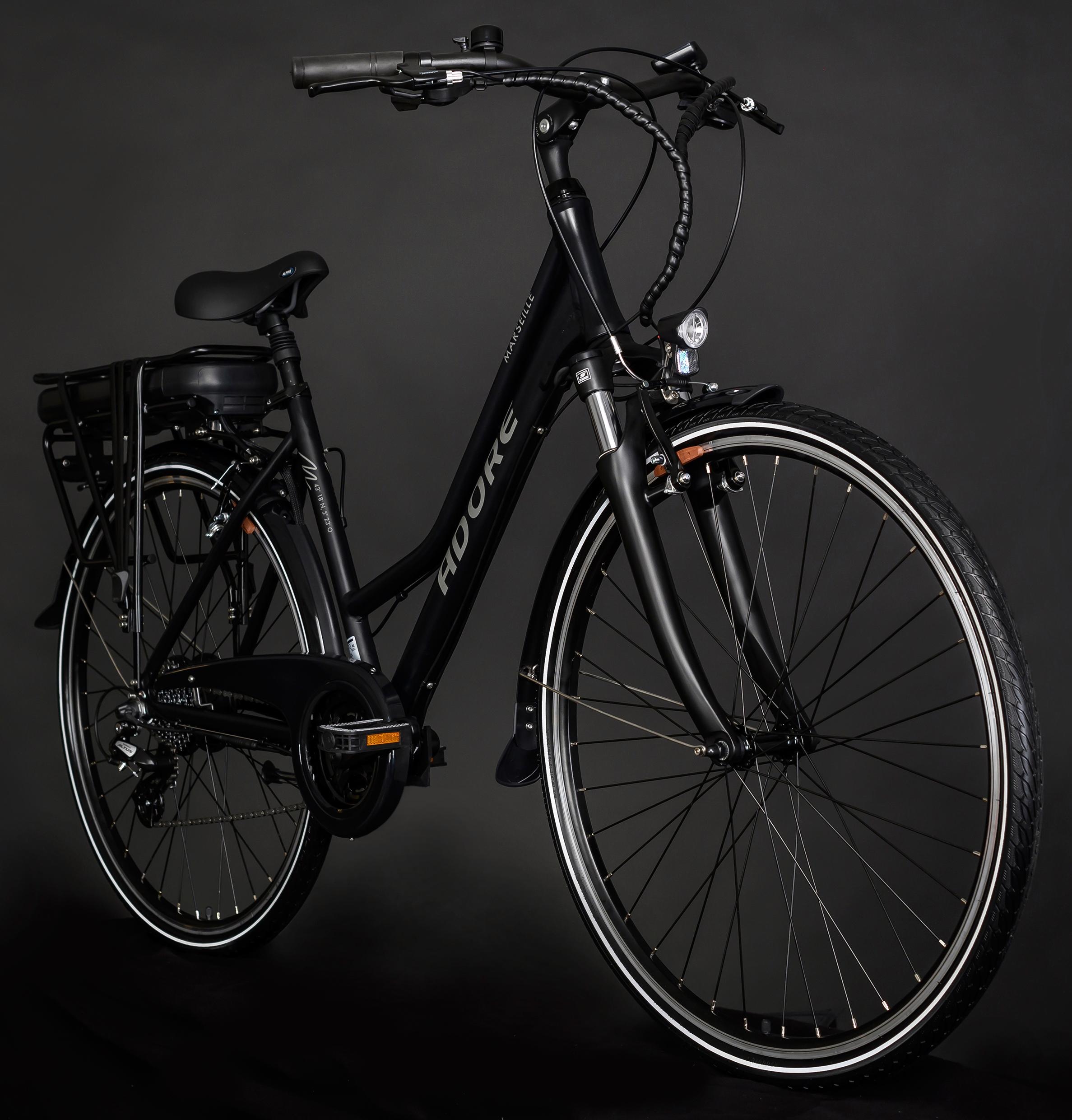 Adore E-Bike »Partnerset Marseille«, 24 Gang, Shimano, Altus, Heckmotor 250 W, (Spar-Set, 2 tlg.), Pedelec, Elektrofahrrad für Damen