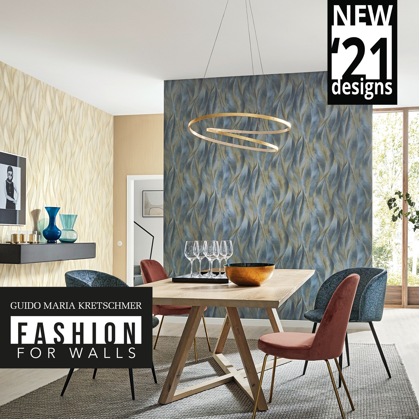 Fashion for walls Vliestapete »Guido Maria Kretschmer - Fashion for Walls«, GMK, Floral