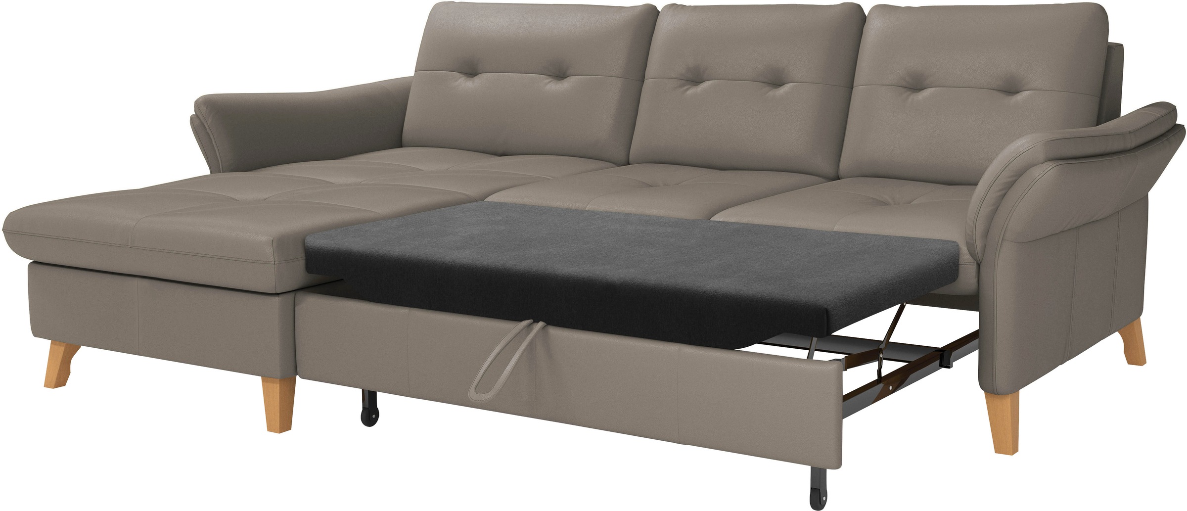 sit&more Ecksofa »Göteborg«, Sitztiefenverstellung und Federkern, wahlweise mit Bettfunktion