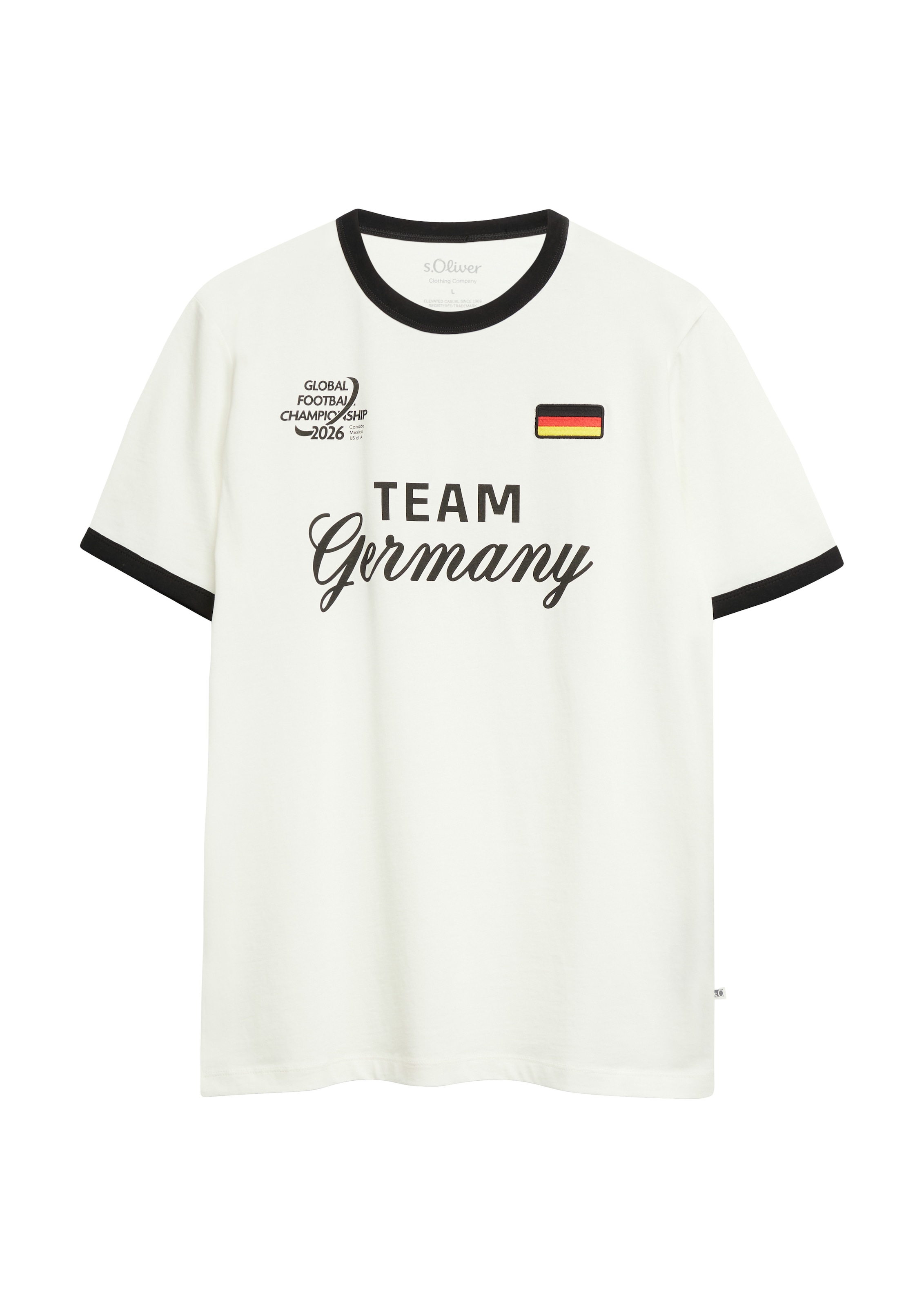 s.Oliver Kurzarmshirt Sommershirt - WM 2026 - mit GERMANY-Print