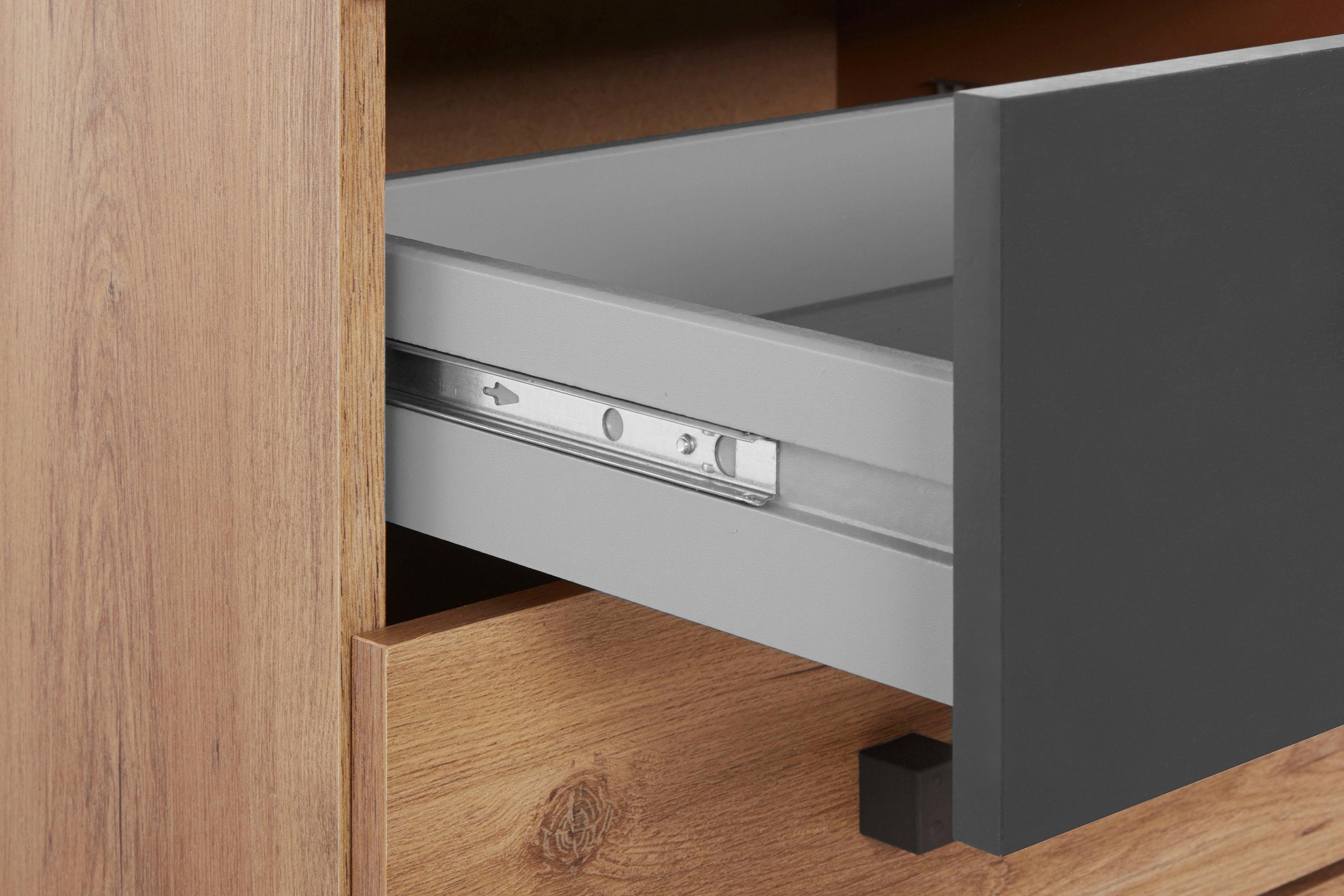 Wimex Nachtschrank »Malmoe, Nachttisch 52x38x40cm, 2 Schubladen«, einzeln oder im praktischen 2er Set, rusikaler look, Industrial Design
