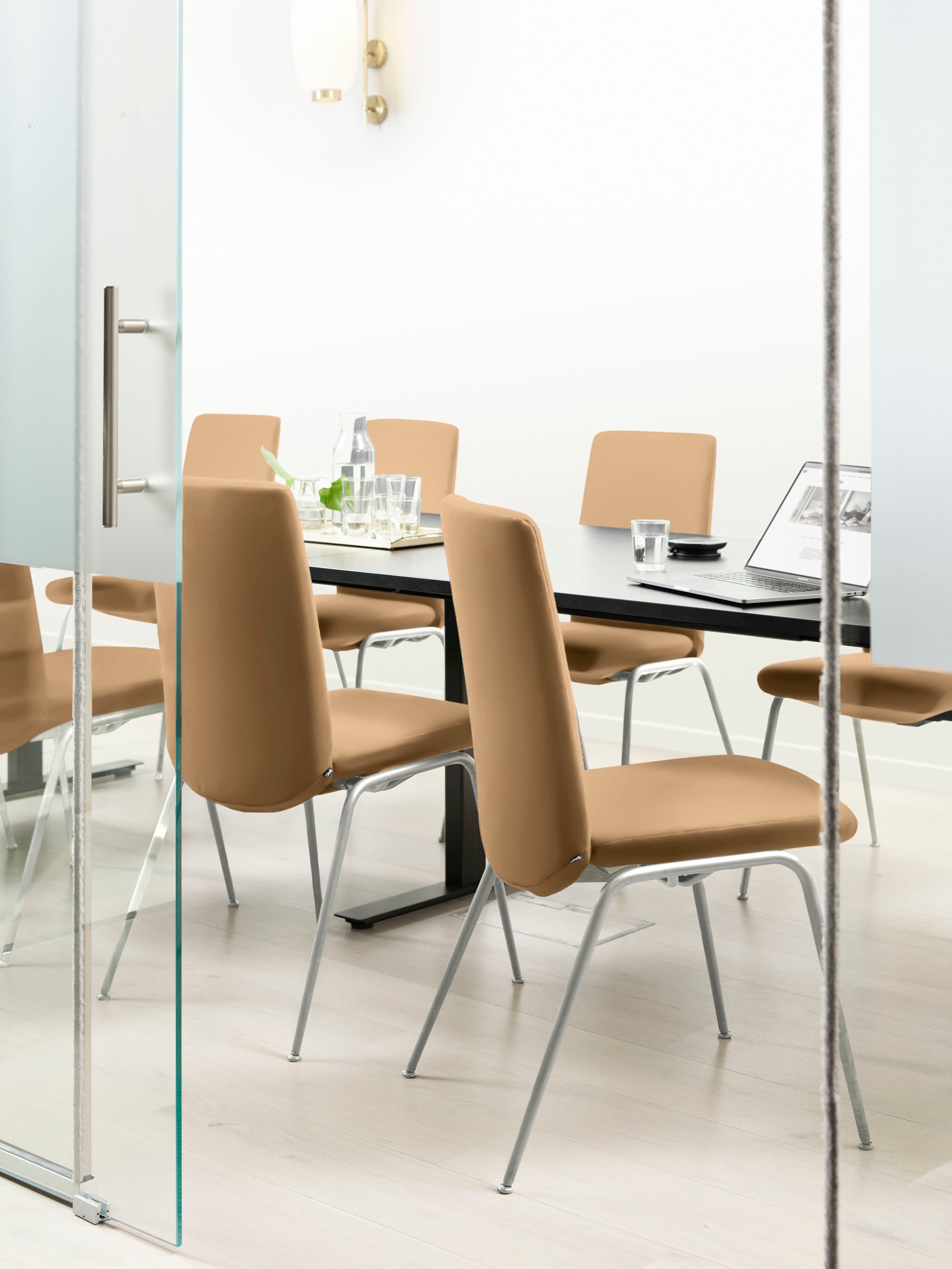 Stressless® Polsterstuhl »Laurel«, Leder PALOMA, Low Back, Größe L, mit Beinen aus Stahl in Chrom glänzend