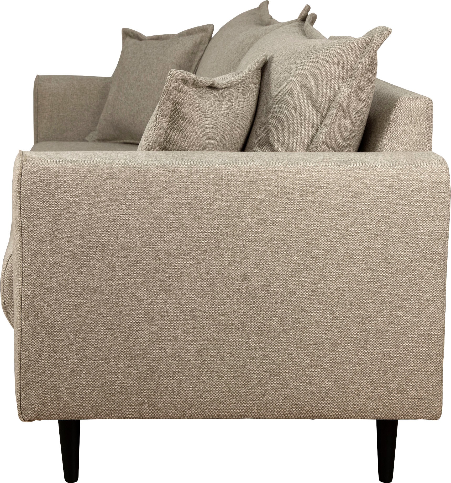 Home affaire 2-Sitzer »VEYRAS, hoher Sitzkomfort, Maße B/T/H: 162/84/76 cm«, mit Wellenunterfederung, incl. Rückenkissen und Zierkissen