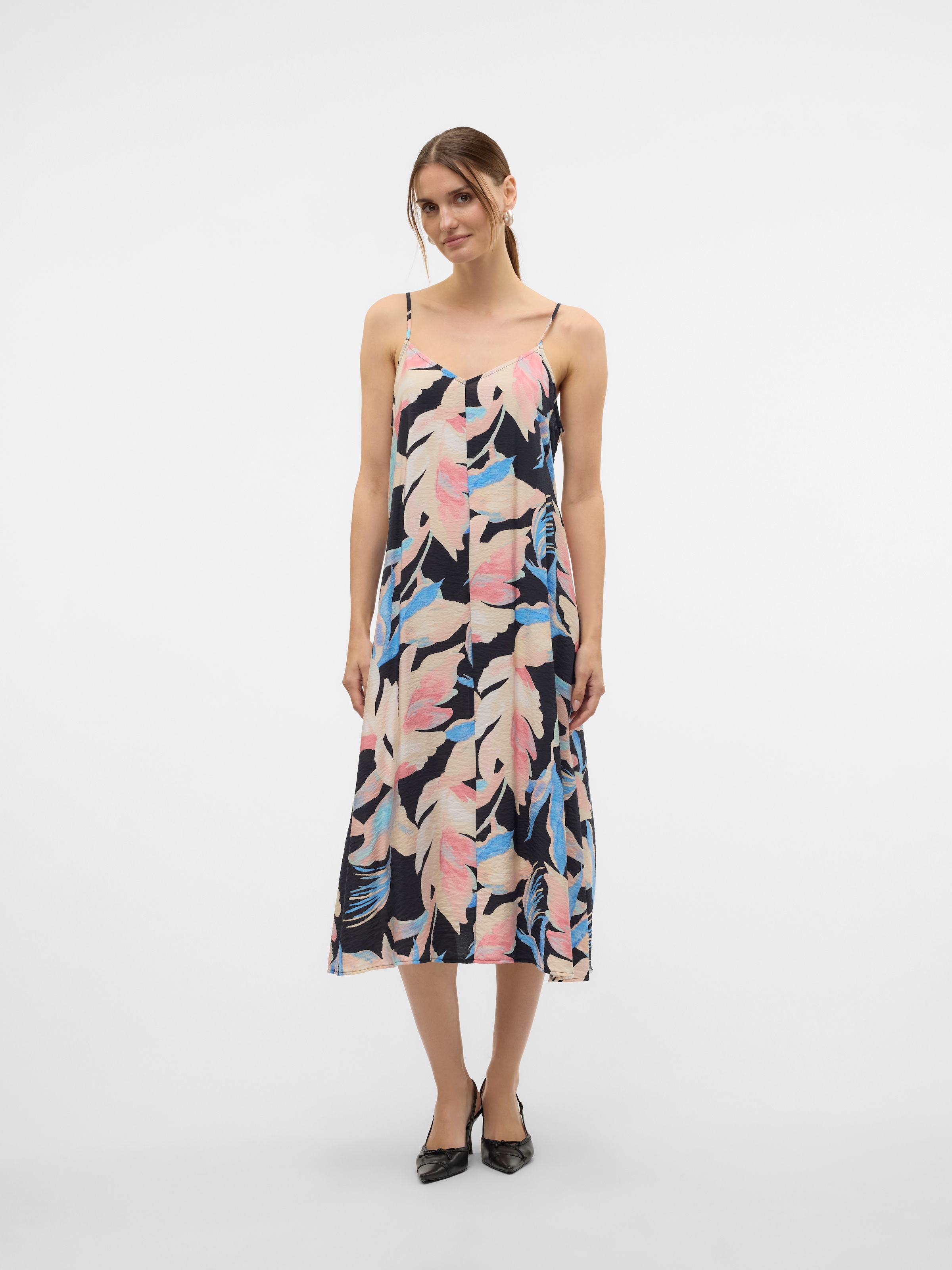 Vero Moda Spaghettikleid »VMJOSIE CALF SINGLET DRESS WVN GA NOOS«, Sommerkleid