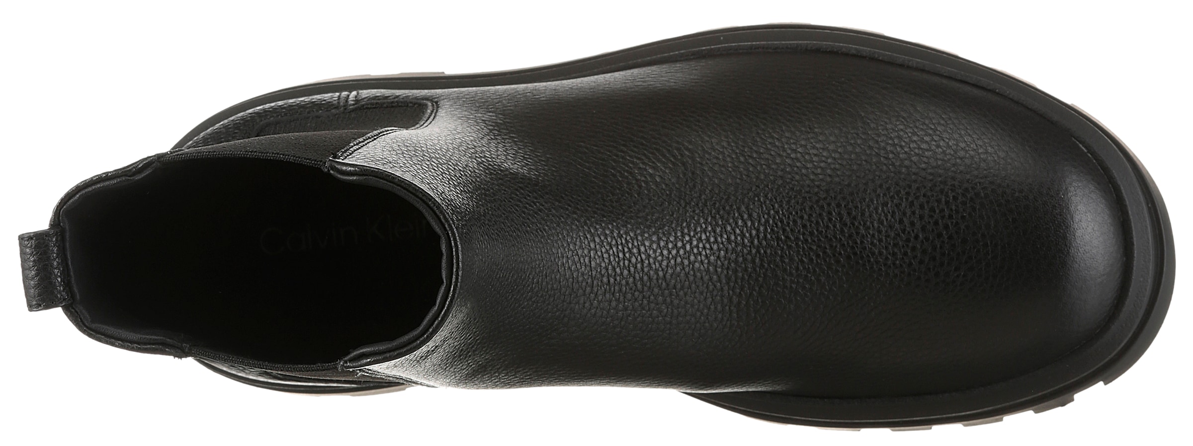 Calvin Klein Jeans Chelseaboots »LUGGED CHELSEA BOOT HIGH LTH«  Stiefelette, Klassik-Boots, Stretcheinsätze, mit Anziehlasche