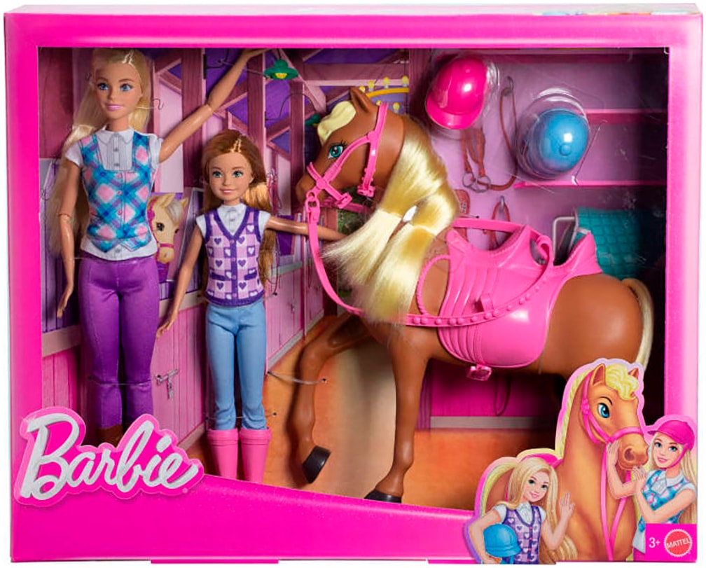 Barbie Anziehpuppe »Barbie Sisters Riding Lesson«