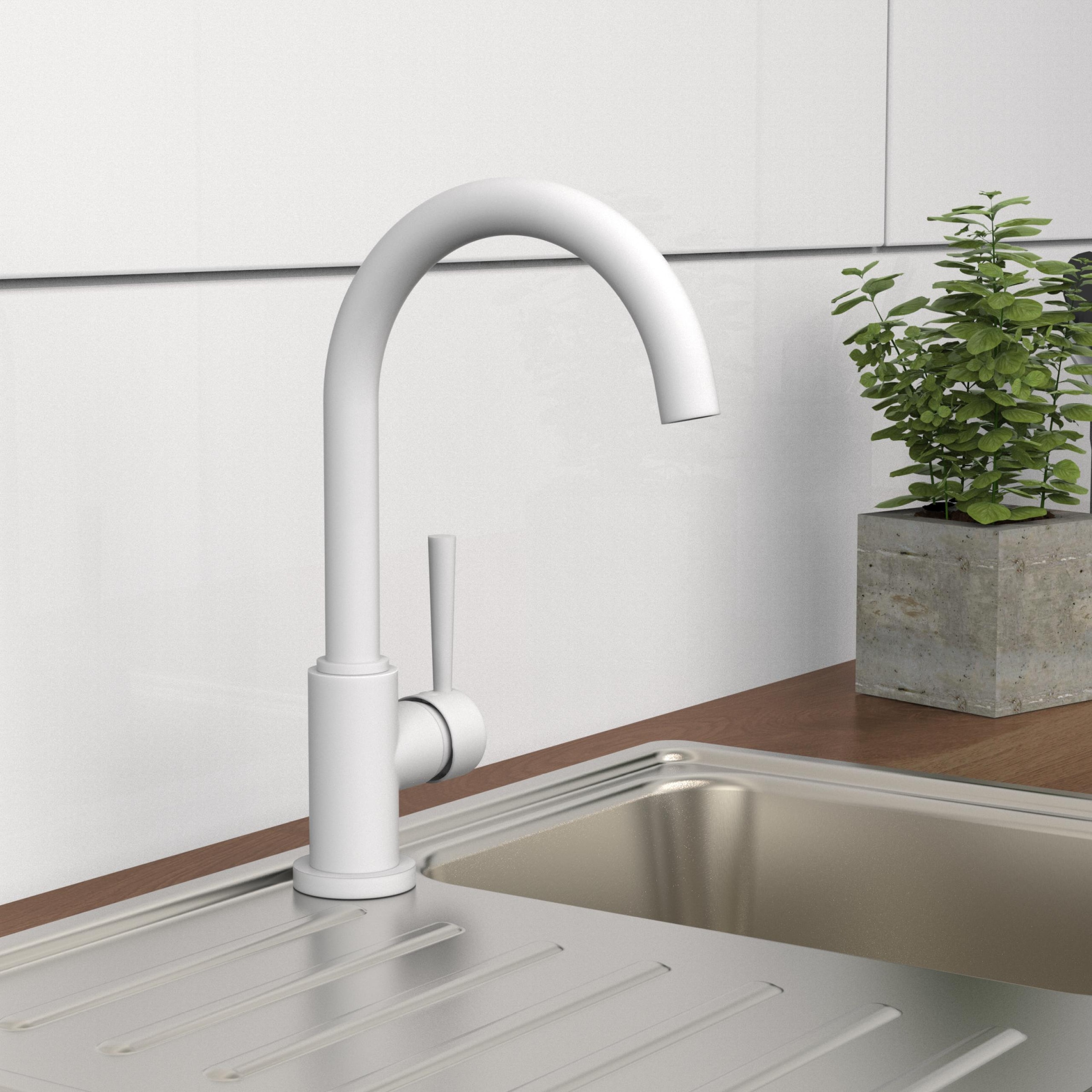 Schütte Spültischarmatur »CORNWALL« praktische Cold-Start-Funktion zum Energiesparen, 360° schwenkbar