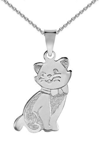 Kette mit Anhänger »Schmuck Geschenk Silber 925 Halsschmuck Halskette Ankerkette Katze«